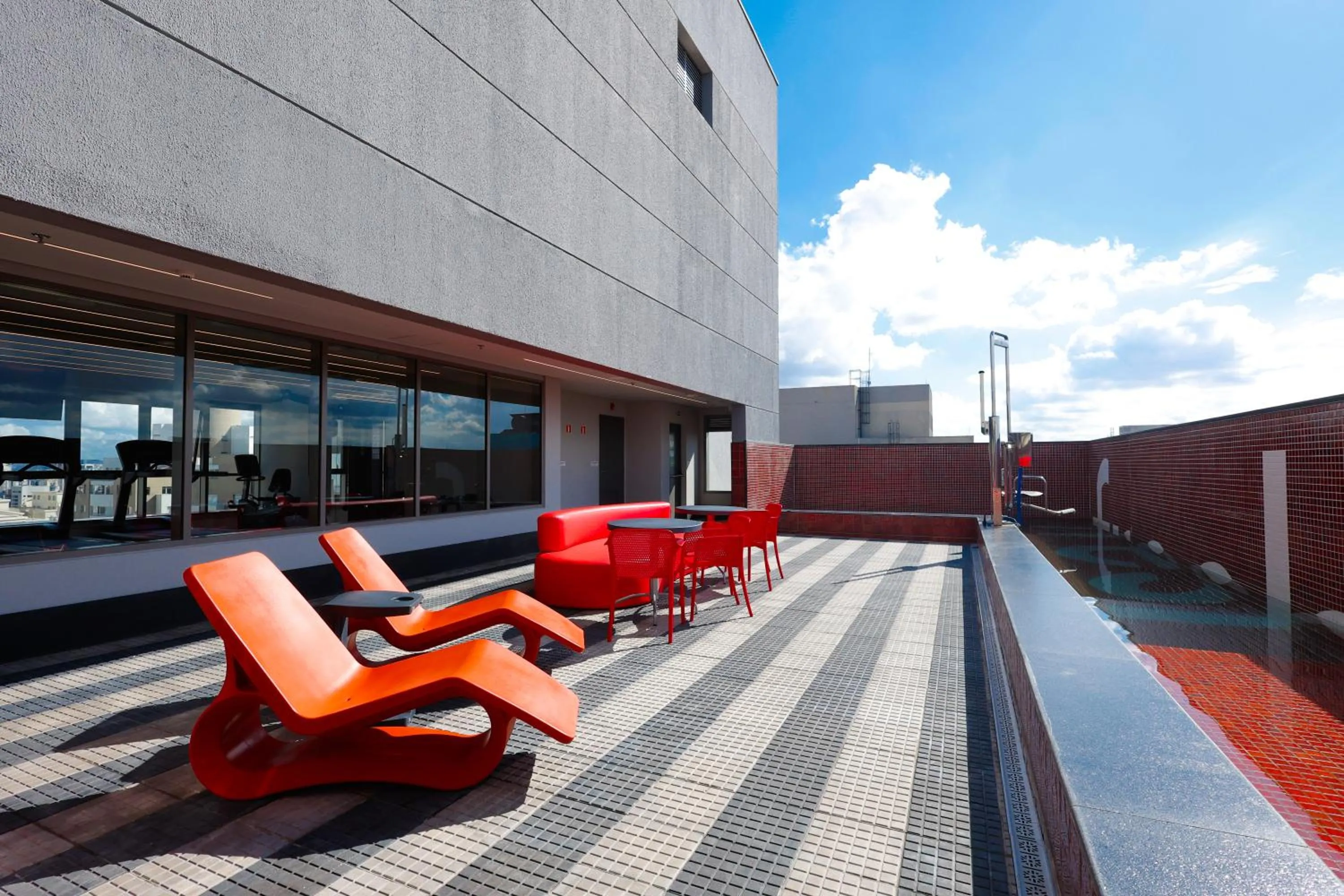 Swimming pool in Radisson RED Ibirapuera
