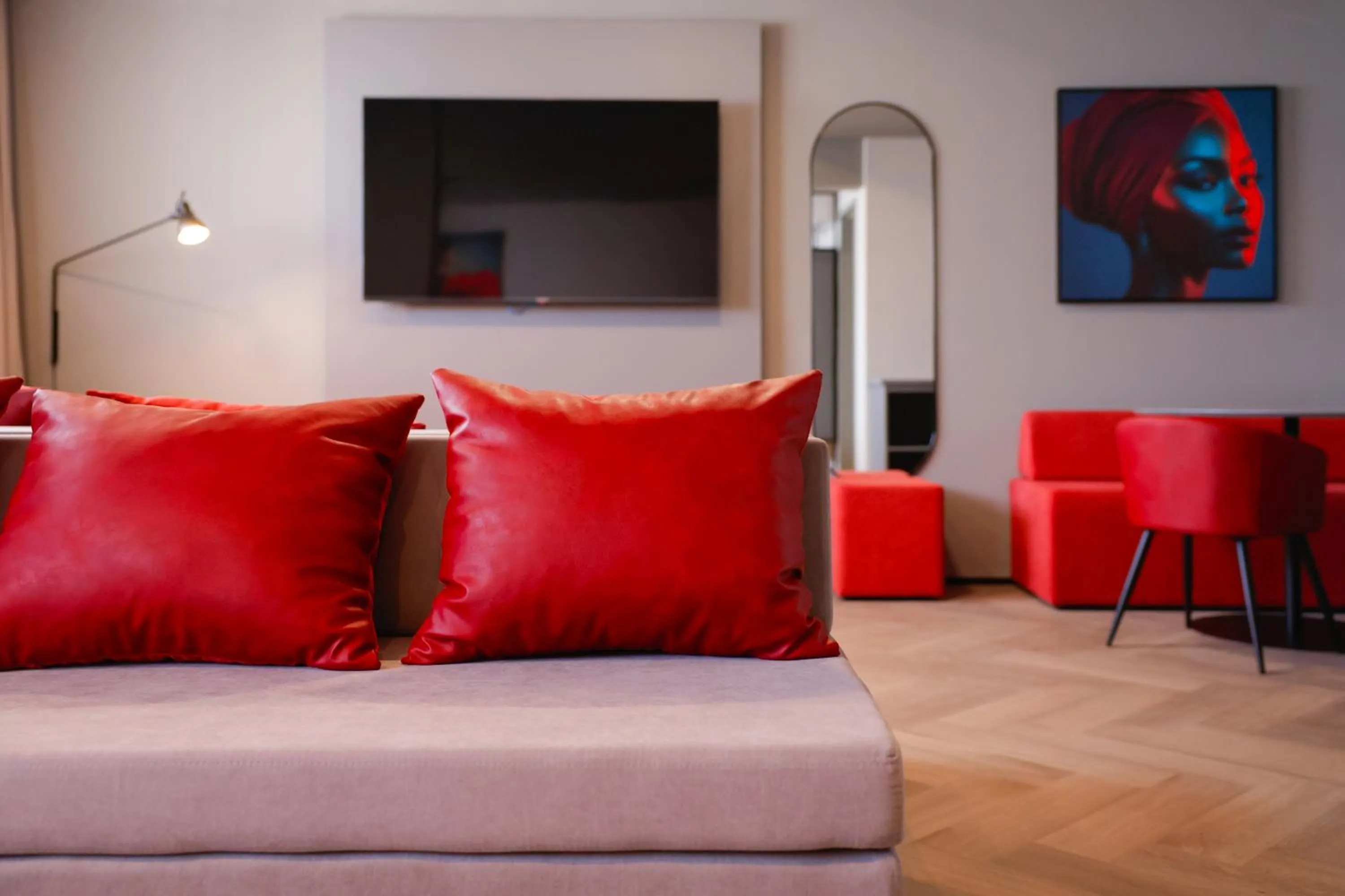 Seating area in Radisson RED Ibirapuera