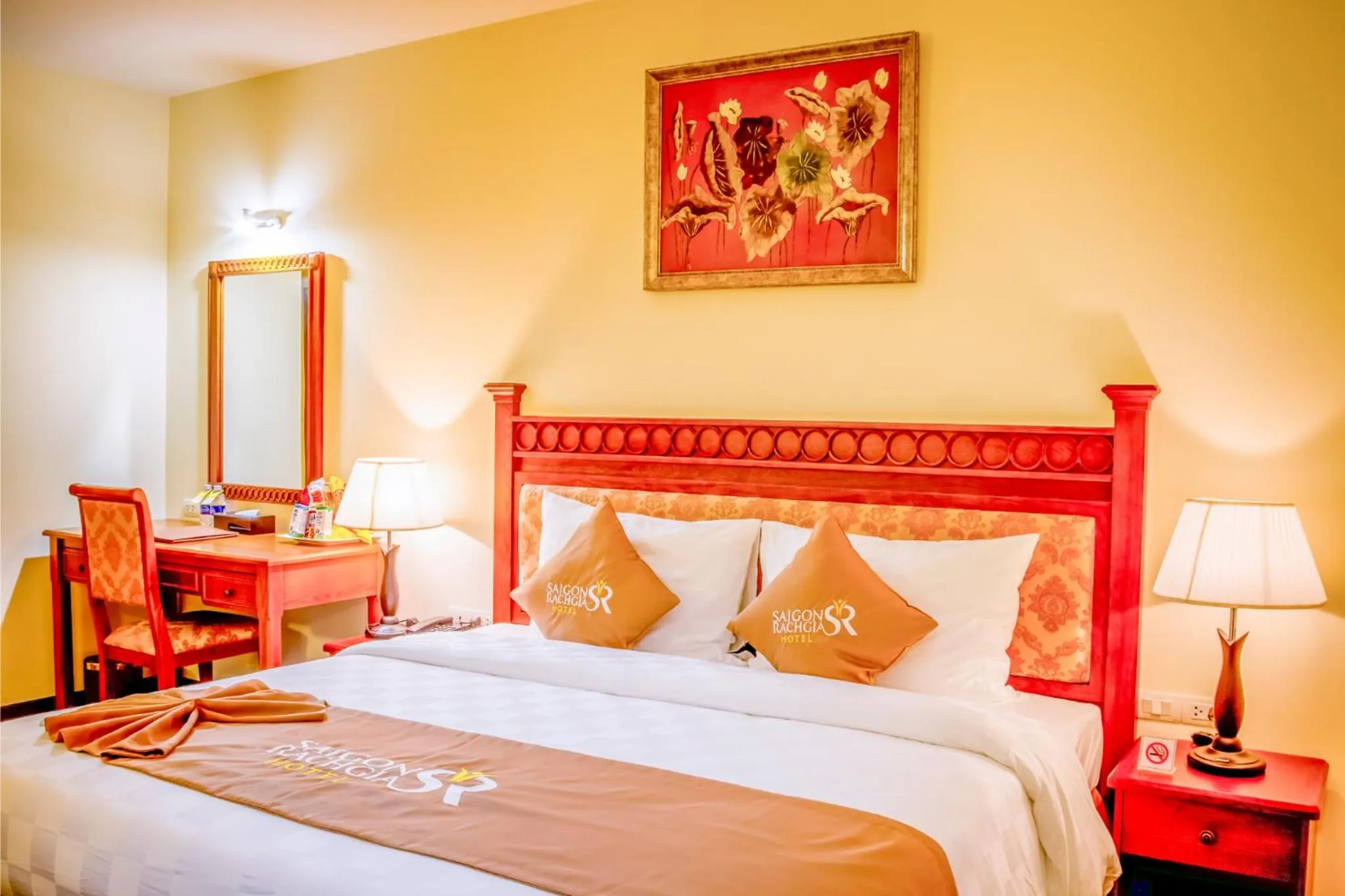 Bed in Sai Gon Rach Gia Hotel