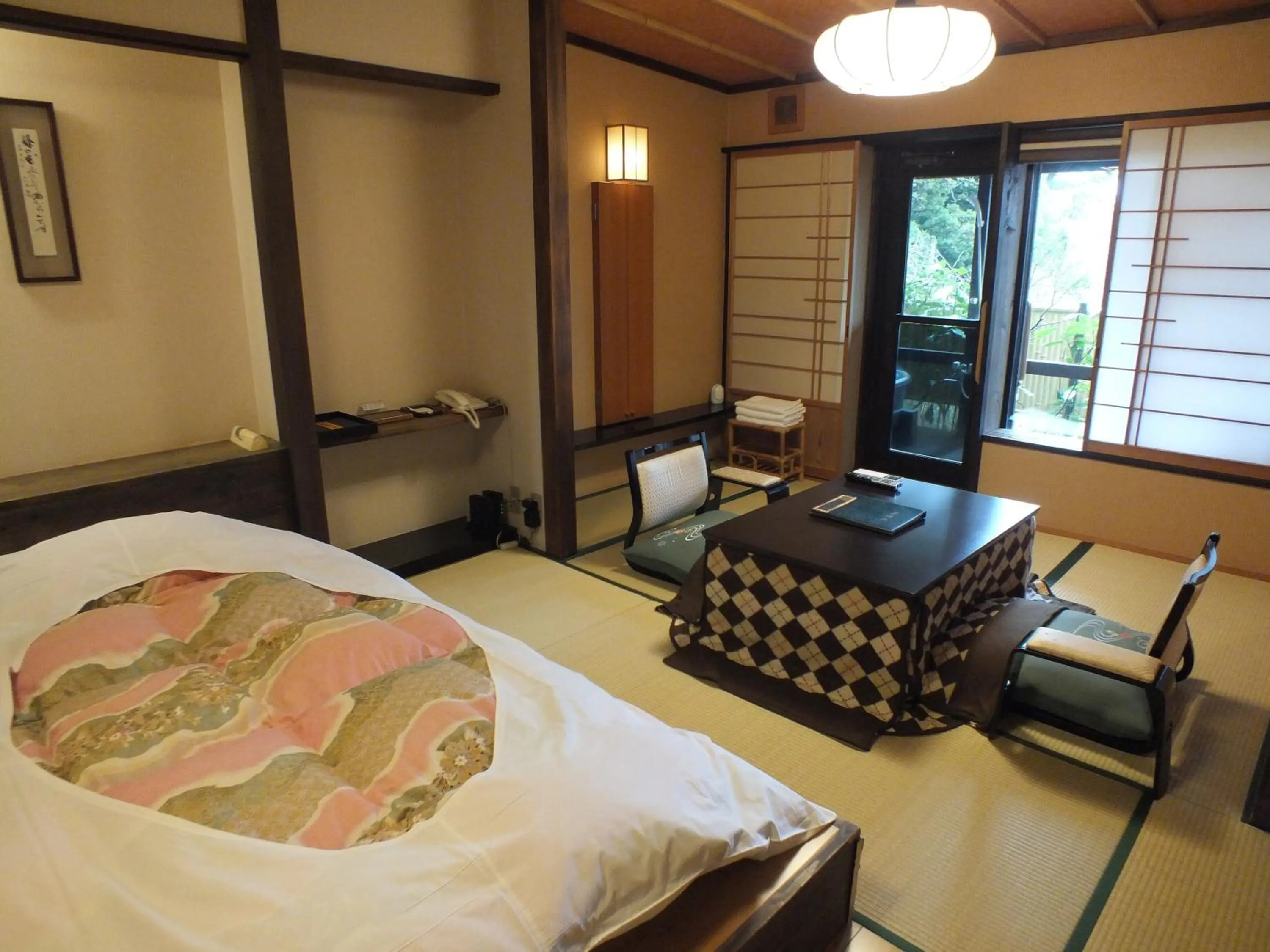 Bed in Hananoyado Fukuya