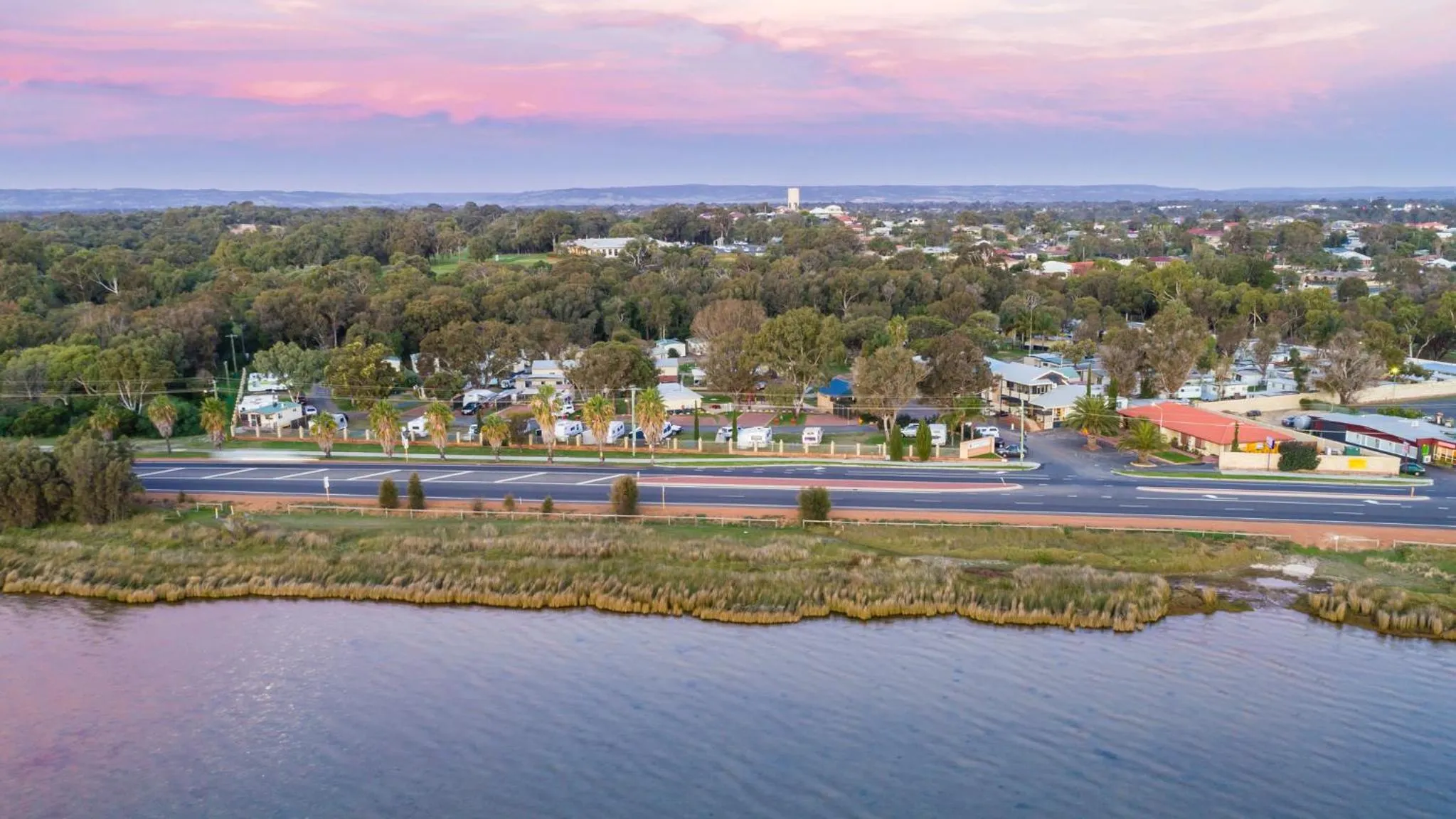 Bird's eye view in Australind Tourist Park