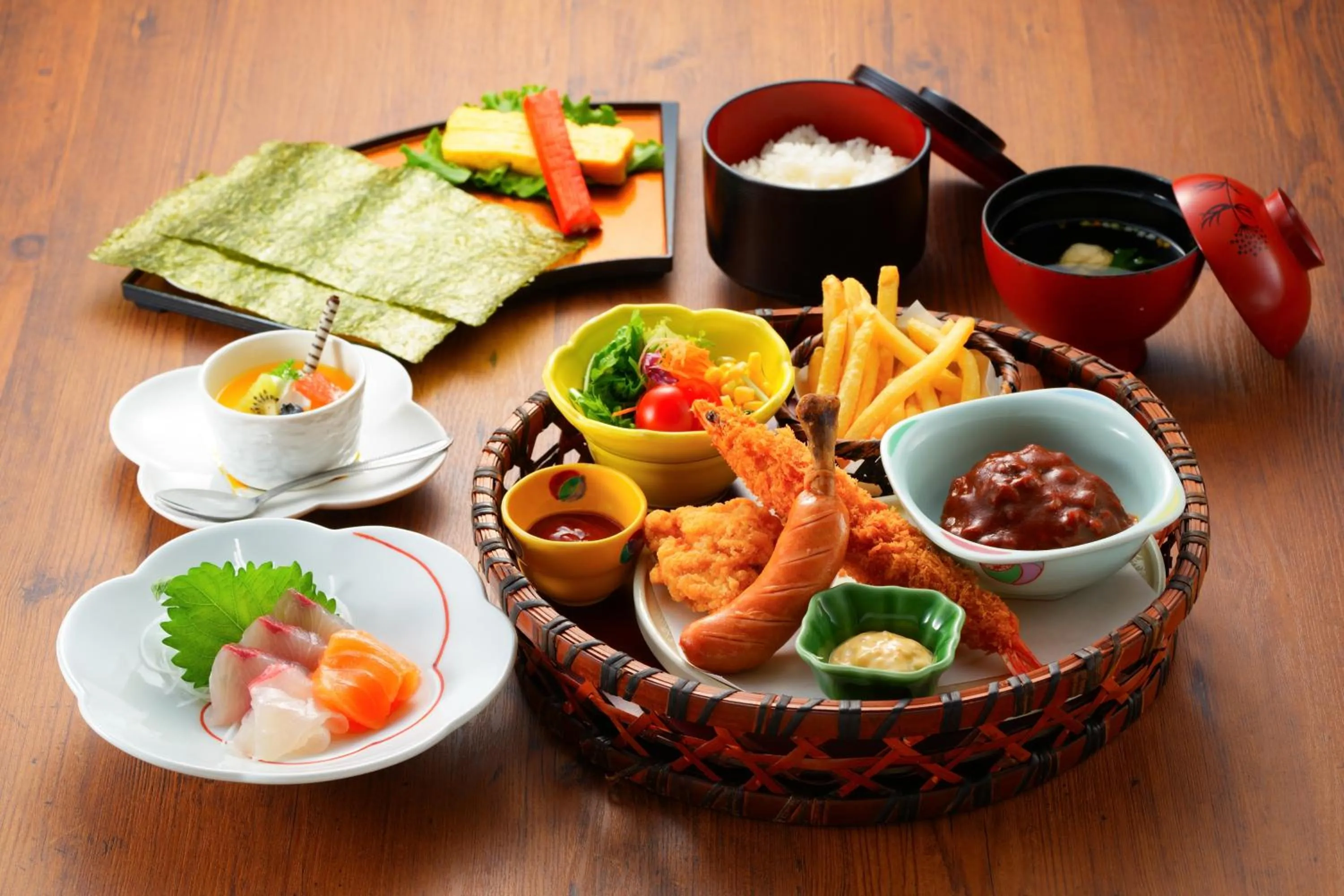 Dinner in Seaside Hotel Mimatsu Ooetei