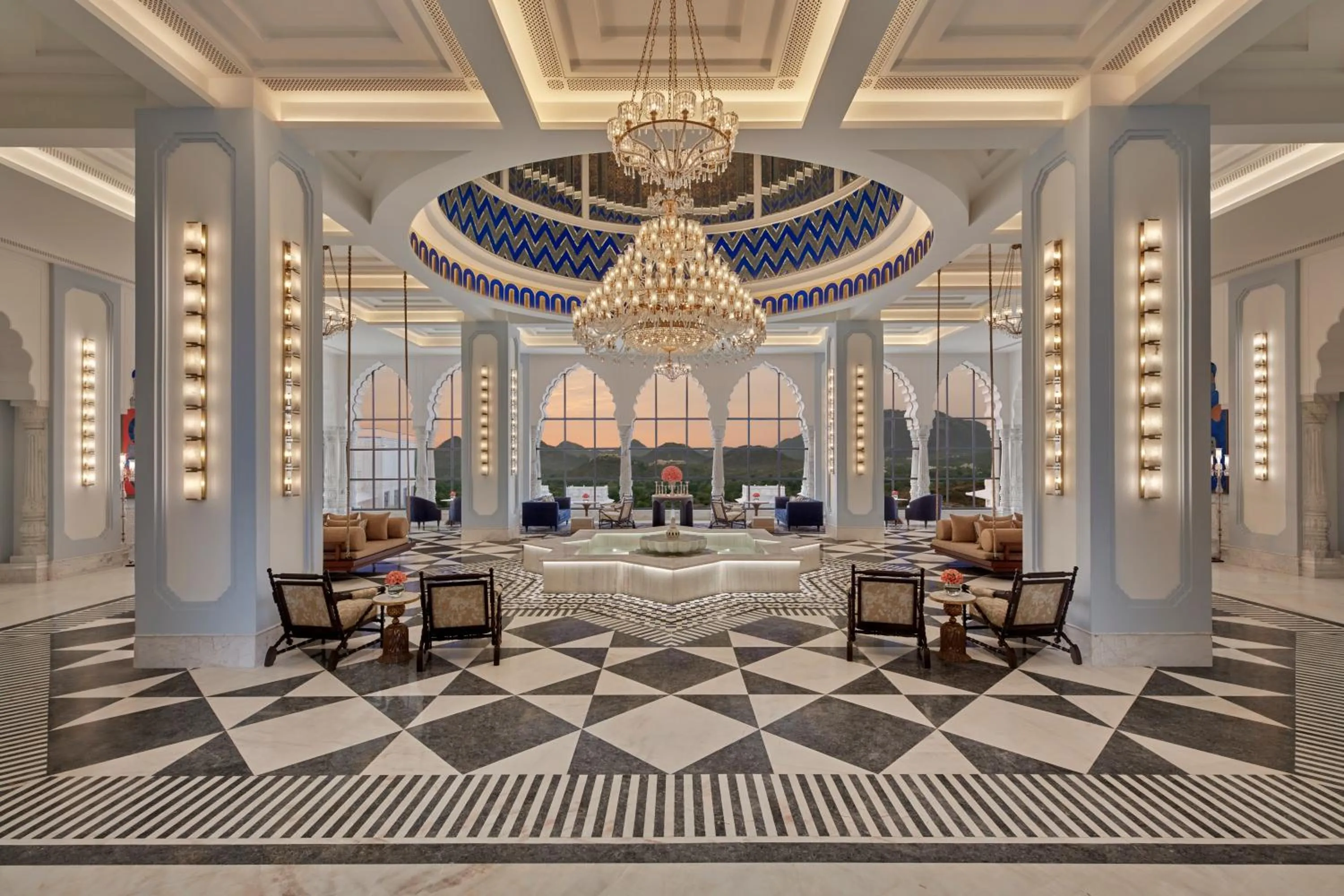 Lobby or reception in Fairmont Udaipur Palace