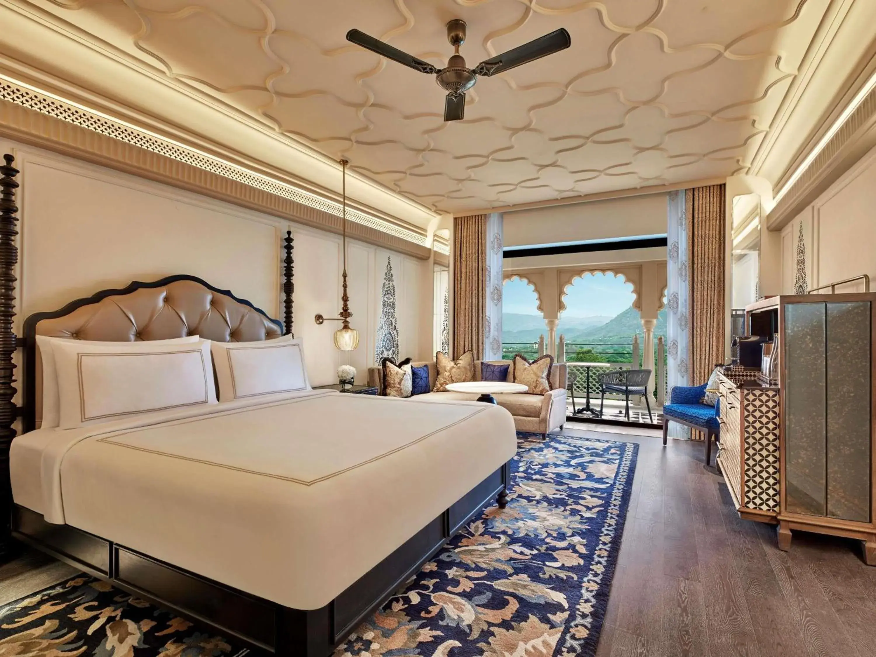 Standard King Room - 20% off on Salon, Spa and Dining, Signature welcome drink on arrival, Immersive cultural evening experience, Curated in-room amenities platter, Complimentary access to paddleball, pickleball courts, Mini Golf area in Fairmont Udaipur Palace Standard King Room - 20% off on Salon, Spa and Dining, Signature welcome drink on arrival, Immersive cultural evening experience, Curated in-room amenities platter, Complimentary access to paddleball, pickleball courts, Mini Golf area in Fairmont Udaipur Palace