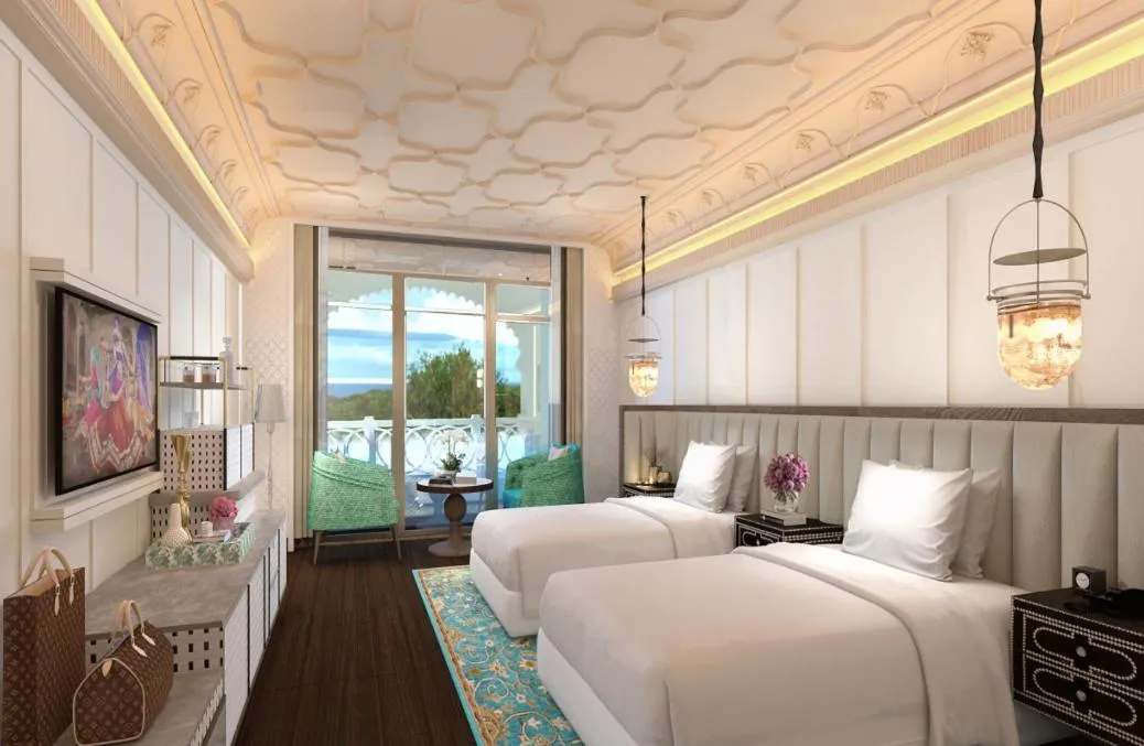 Photo of the whole room, Bed in Fairmont Udaipur Palace