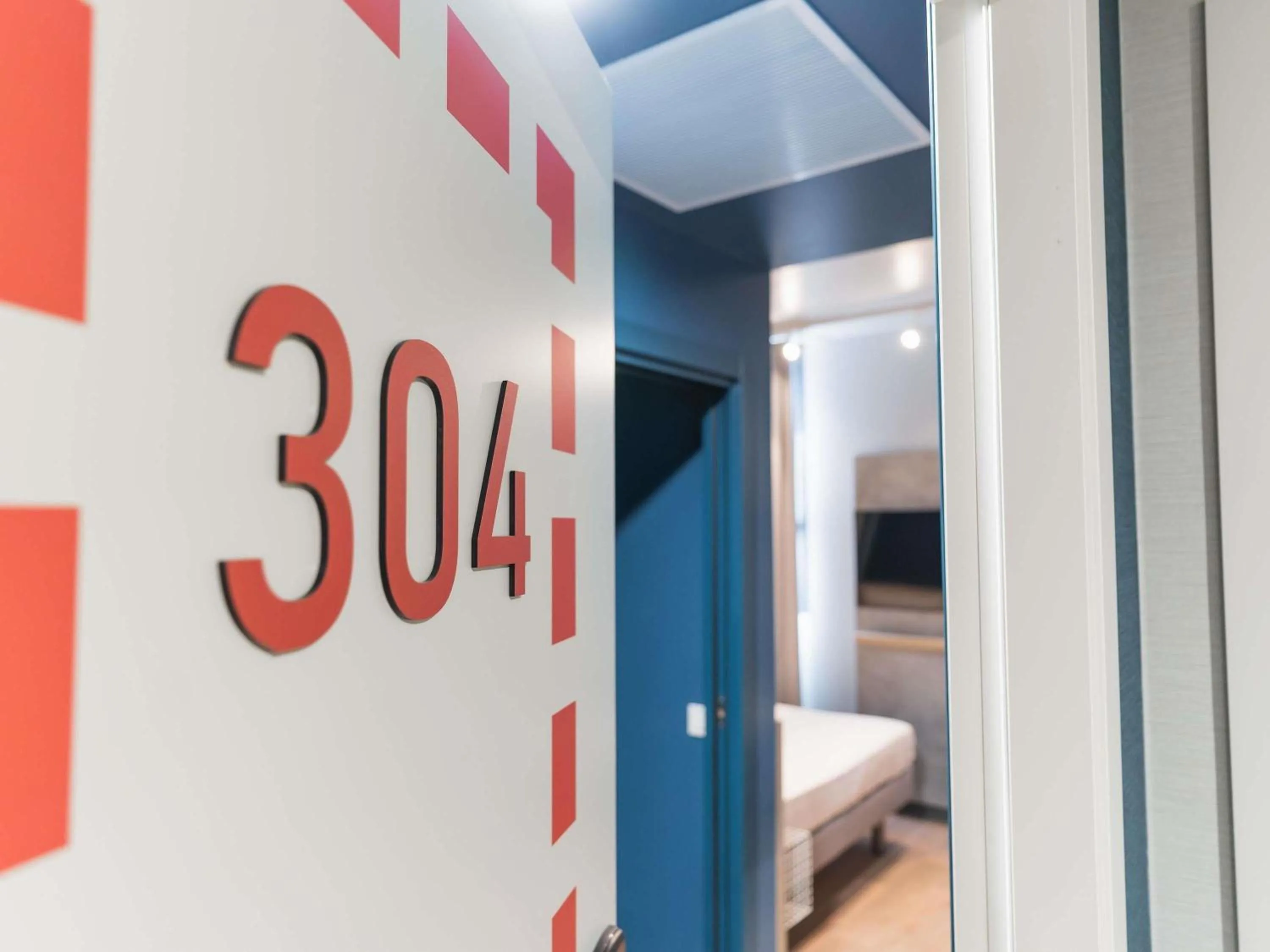 Bedroom, Bed in ibis budget Madrid Albasanz