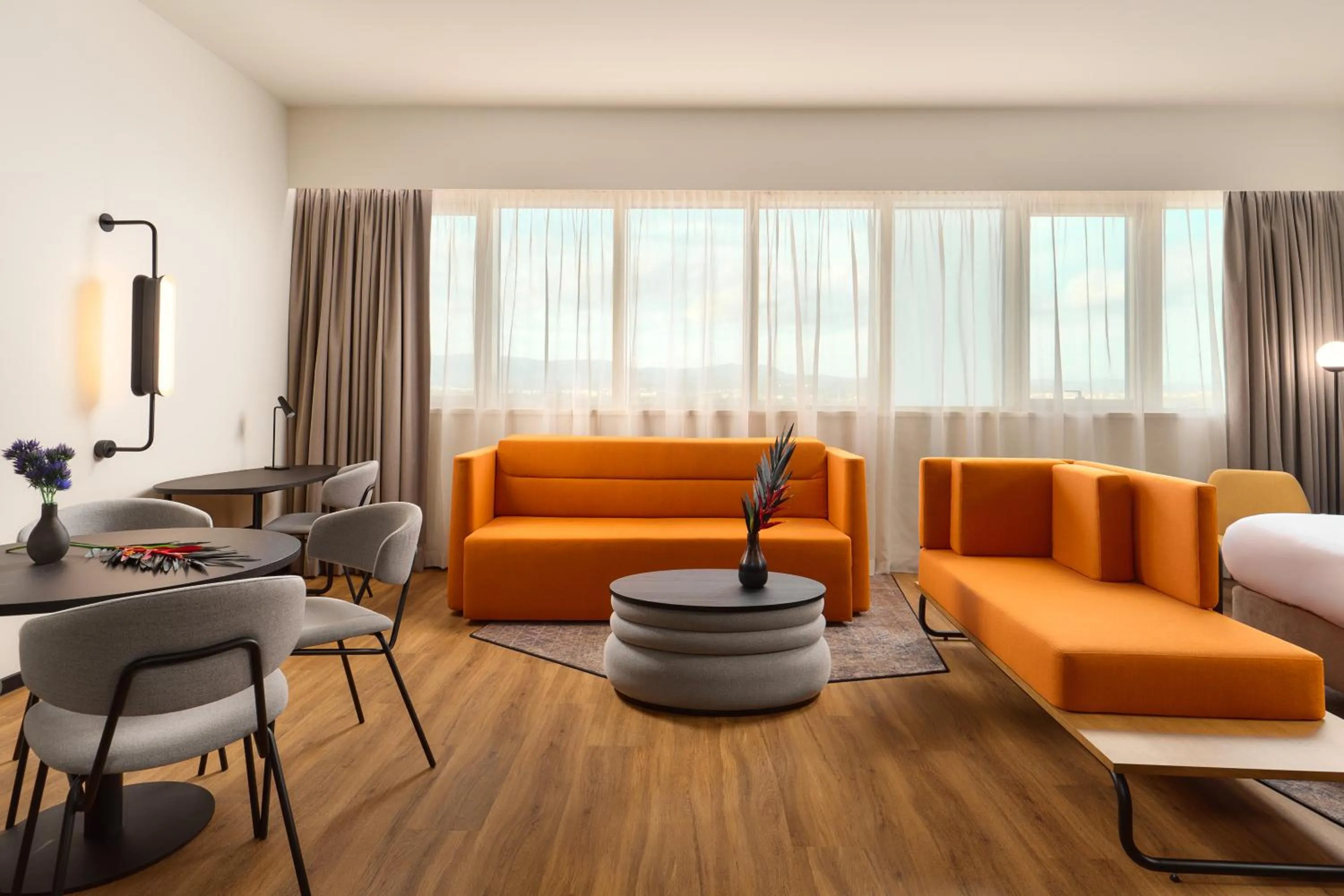 Seating area in Novotel Zagreb