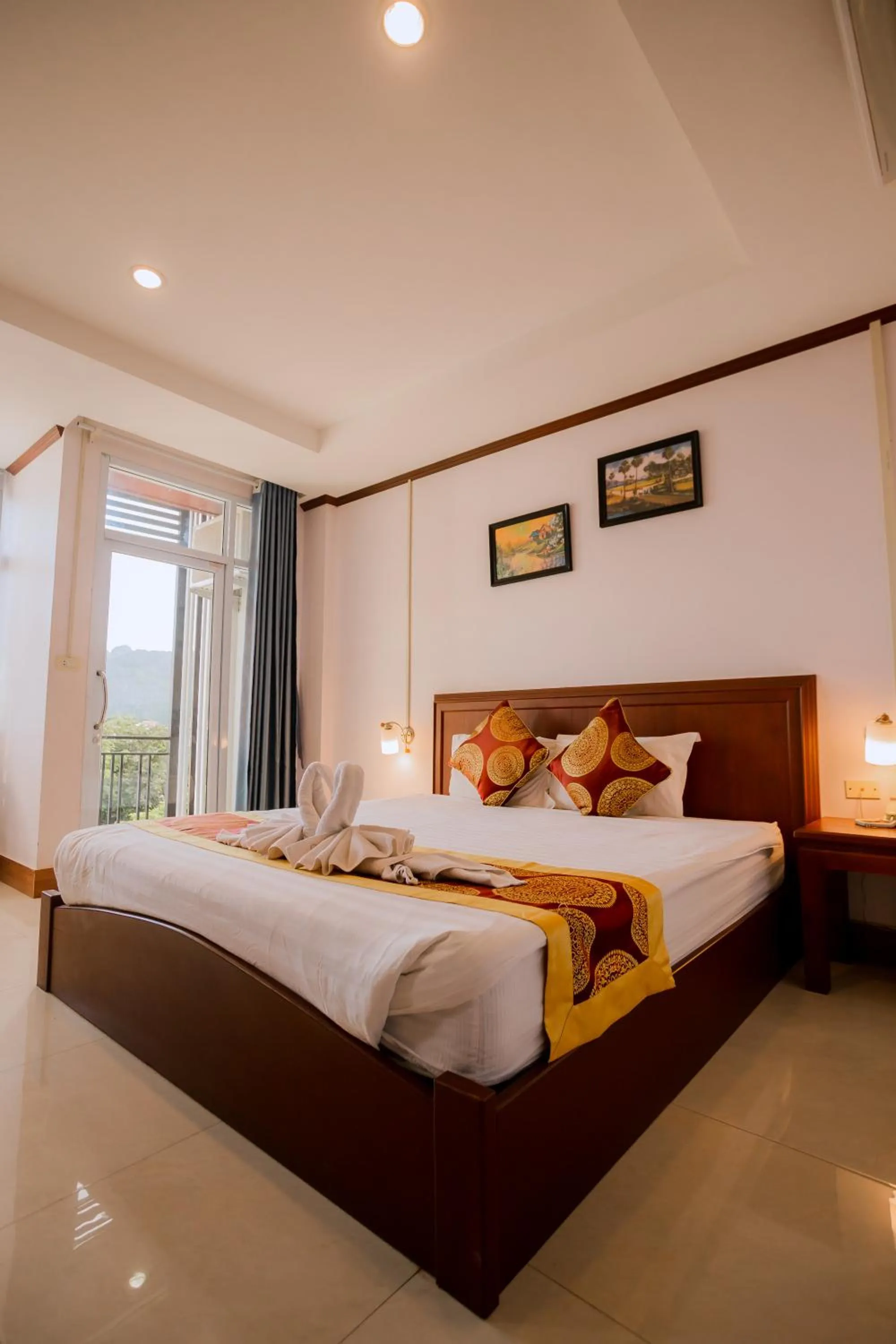 Bed in Vilayvong Hotel