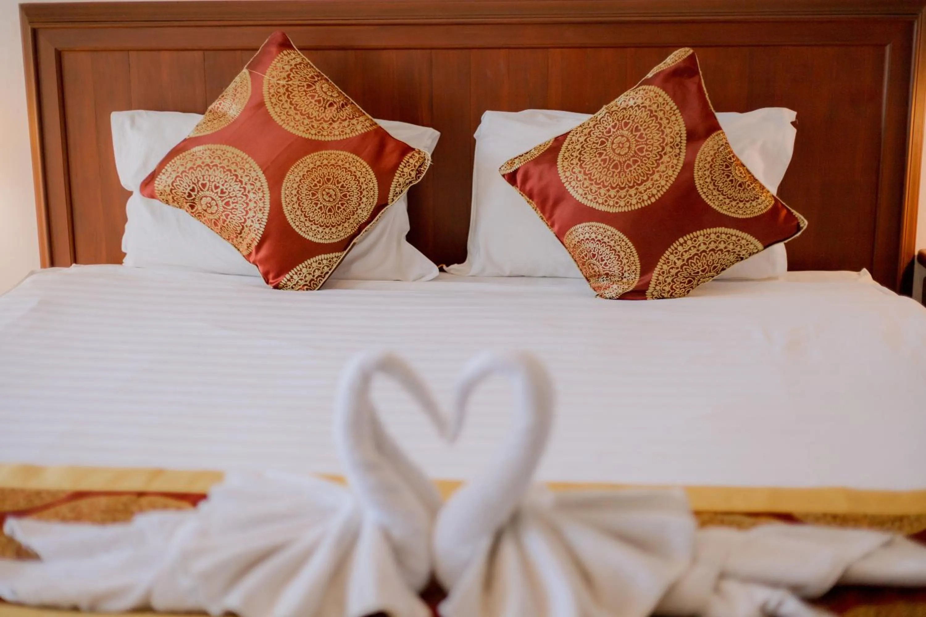 Bed in Vilayvong Hotel