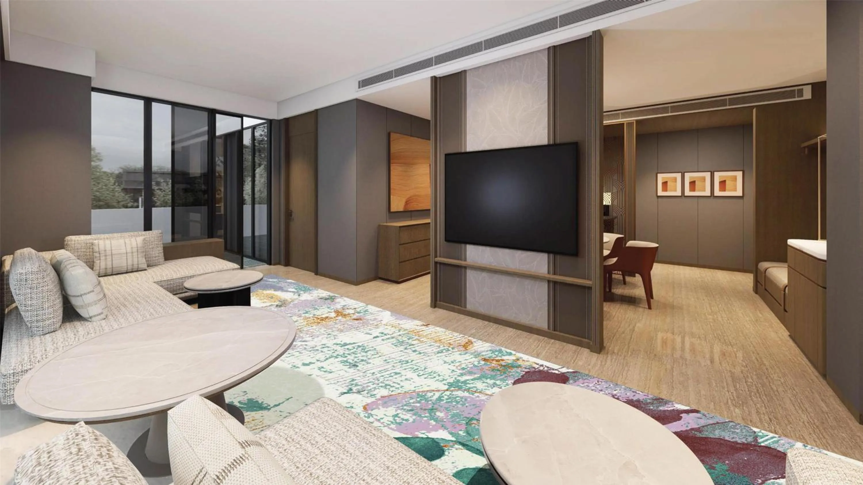 Living room in DoubleTree by Hilton Jakarta Kemayoran