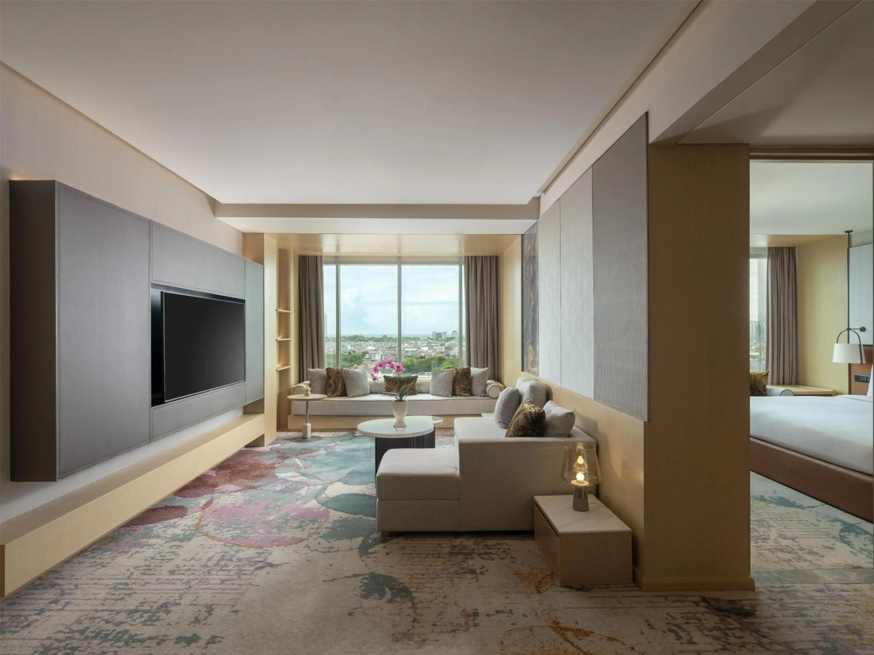 Living room, Bed in DoubleTree by Hilton Jakarta Kemayoran