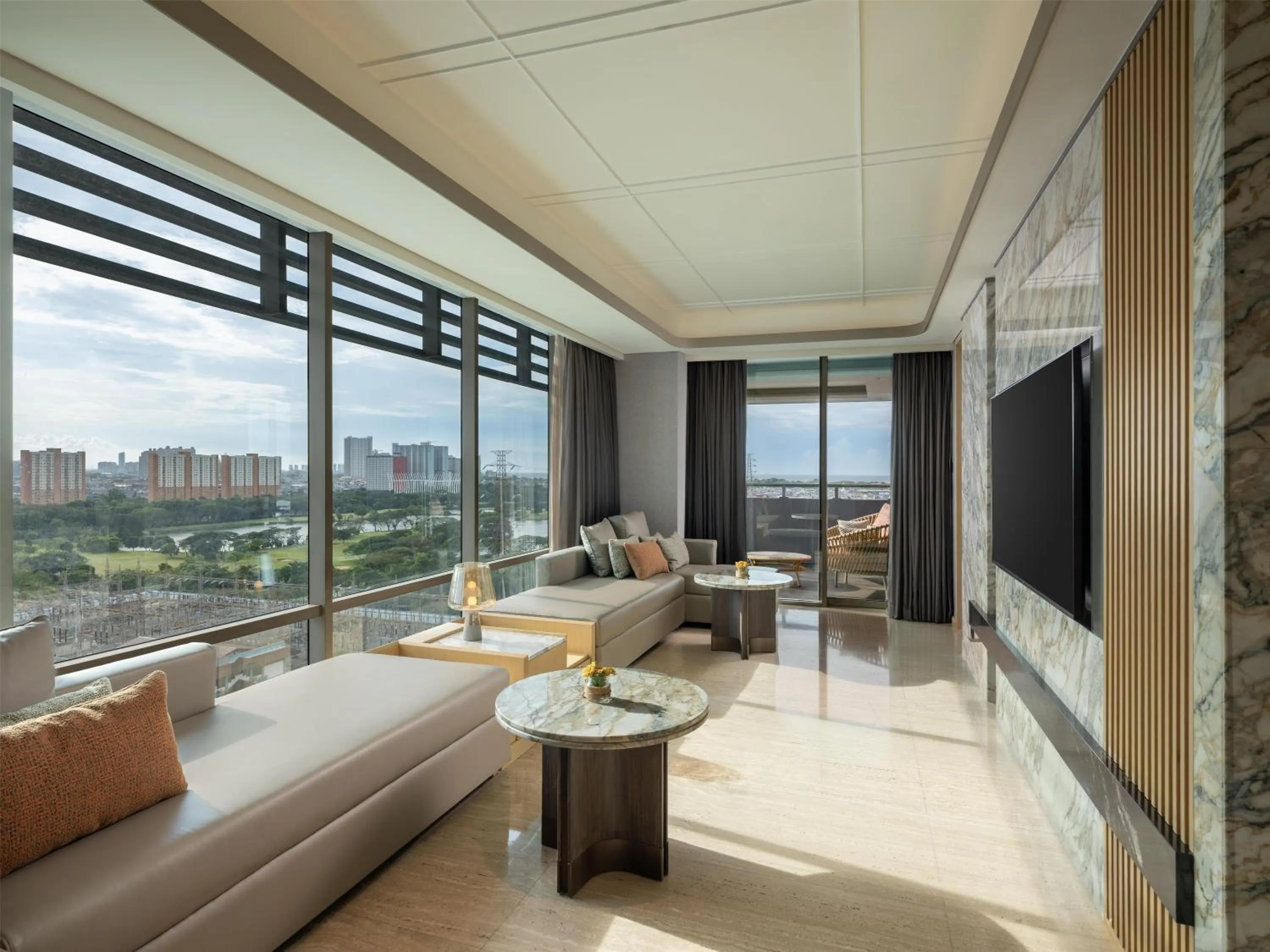 Living room in DoubleTree by Hilton Jakarta Kemayoran