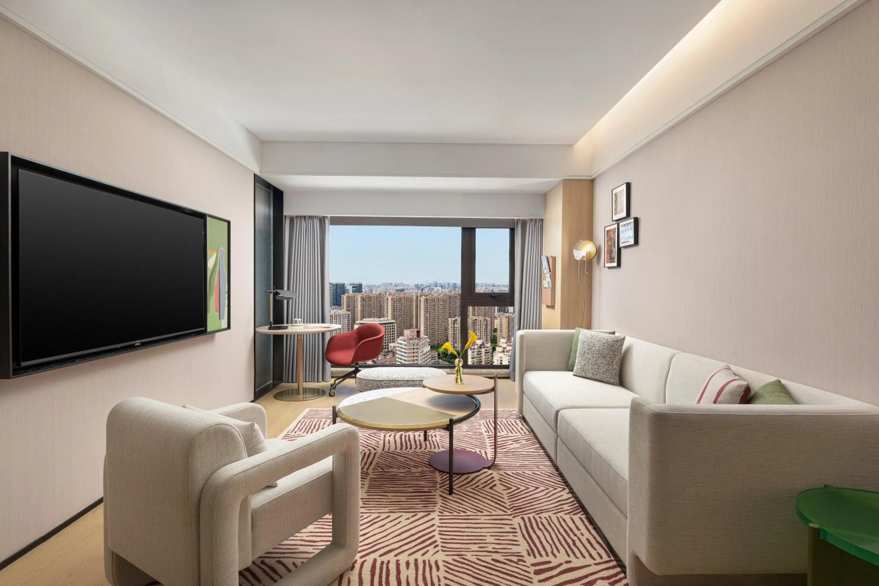 Photo of the whole room in Atwell Suites Shanghai by IHG, Wuning Road Global Harbor Branch