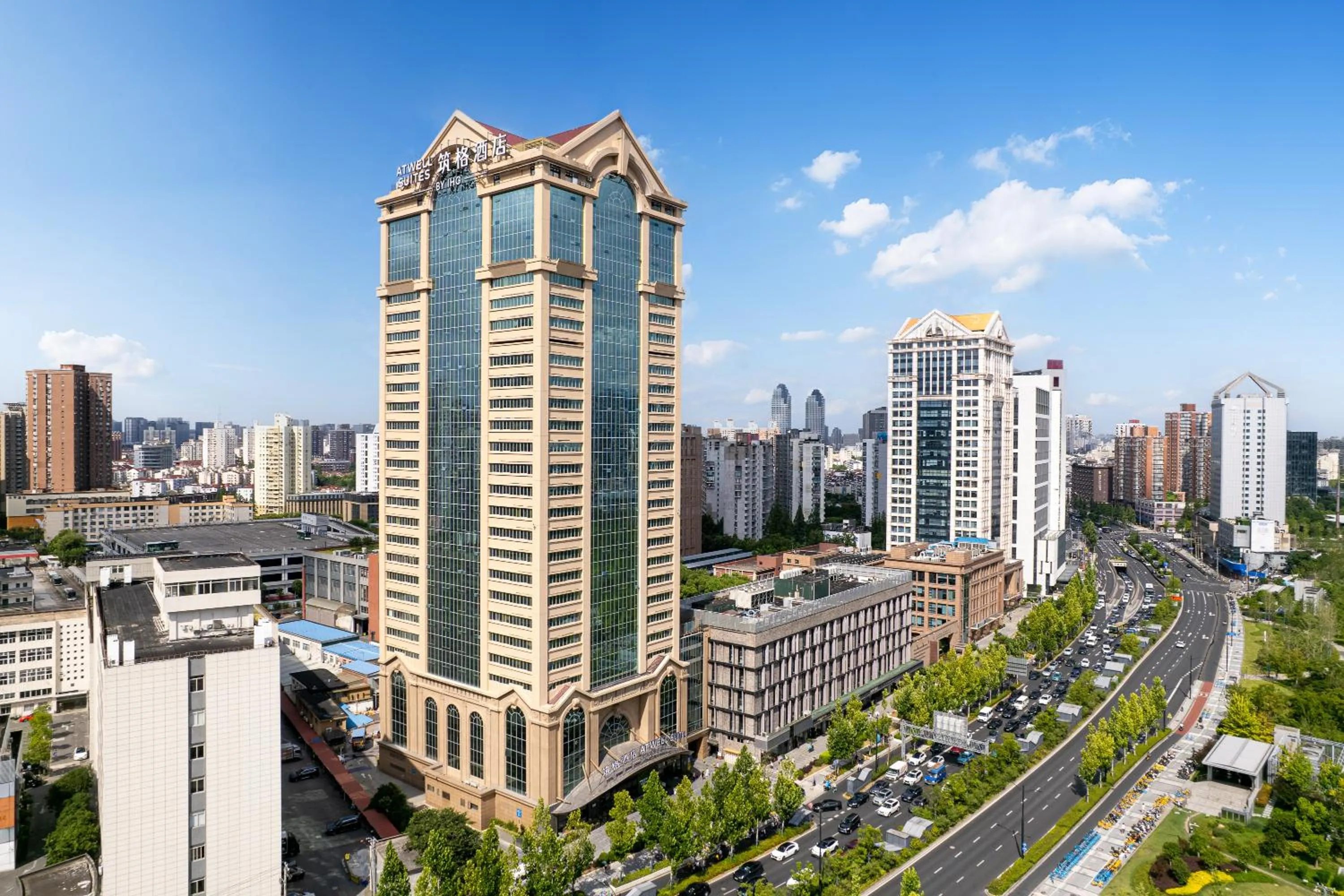 Property building in Atwell Suites Shanghai by IHG, Wuning Road Global Harbor Branch