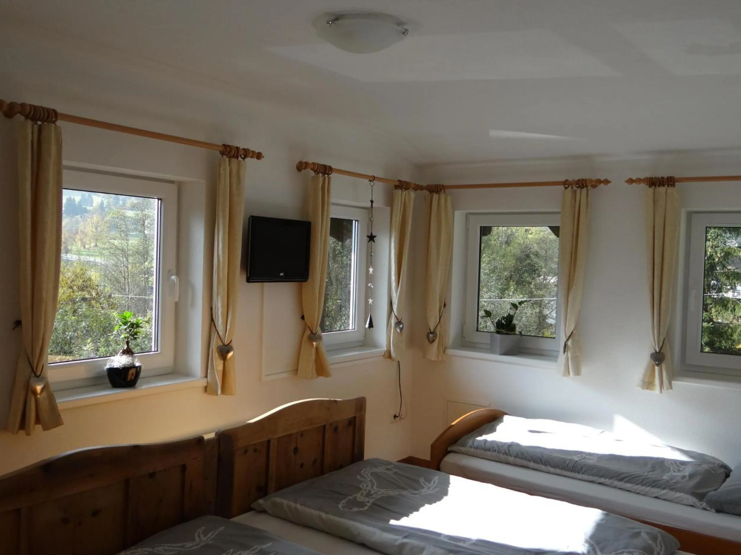 Living room, Bed in Ferienhaus Lemberger