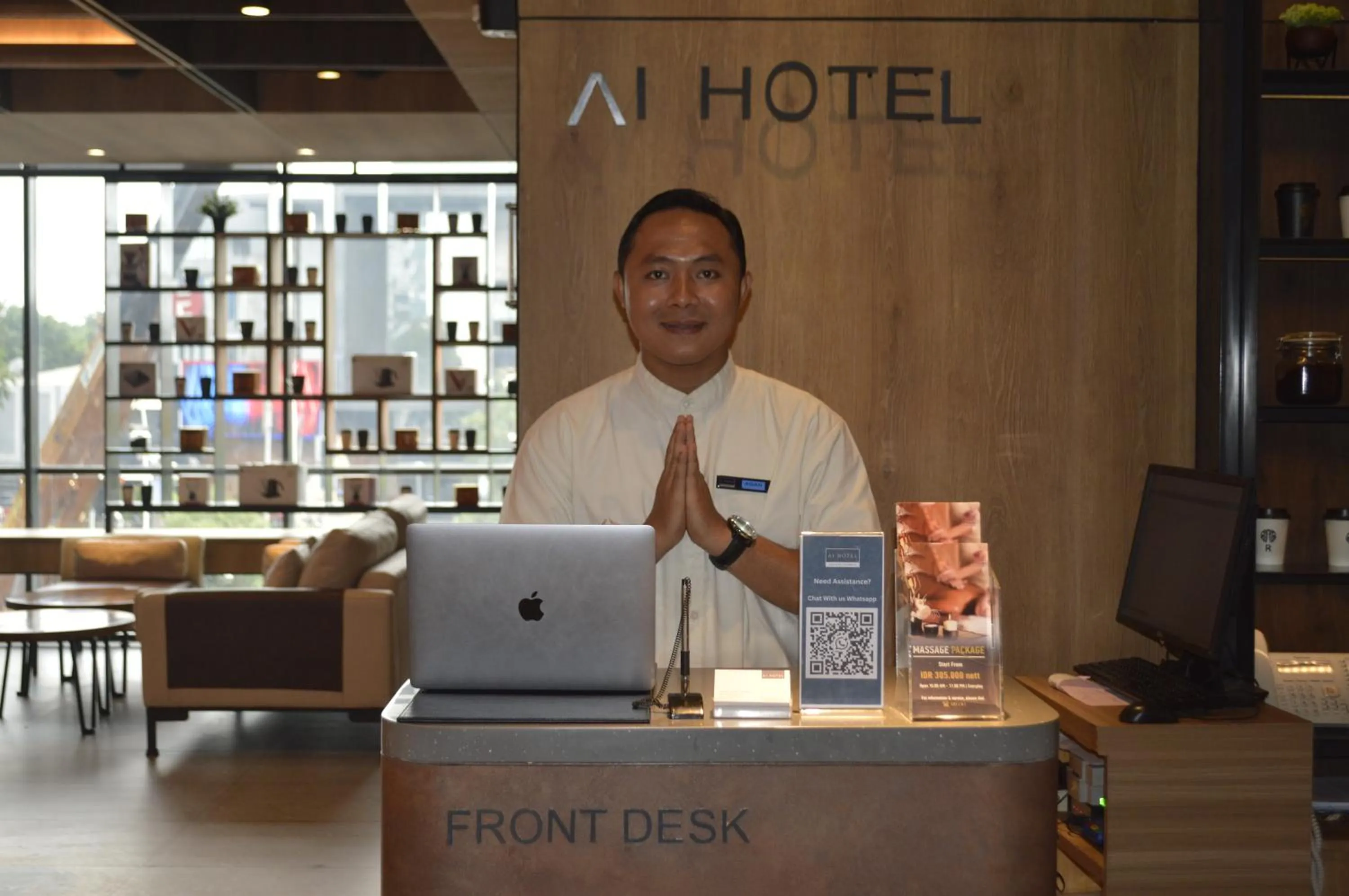 Lobby or reception in AI Hotel Jakarta Thamrin