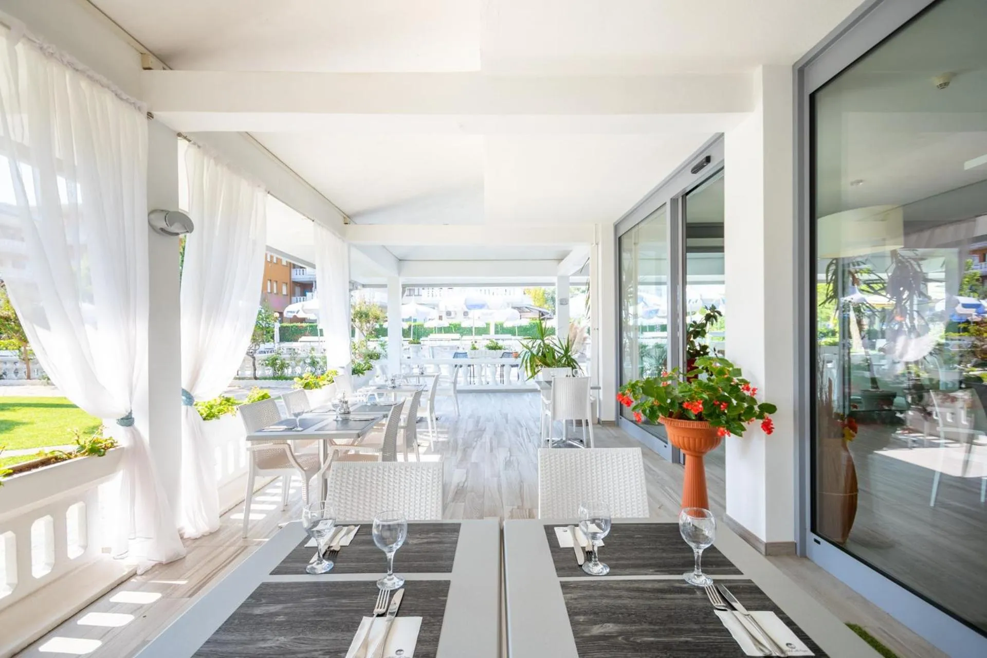 Patio in Hotel Al Cigno