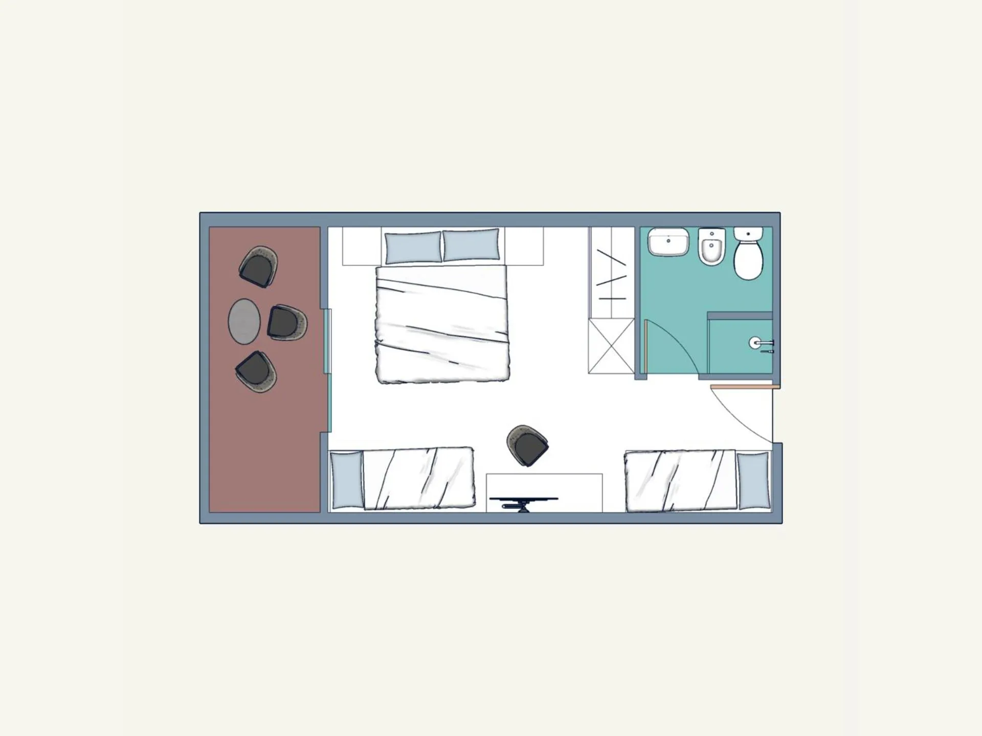 Floor plan in Hotel Al Cigno