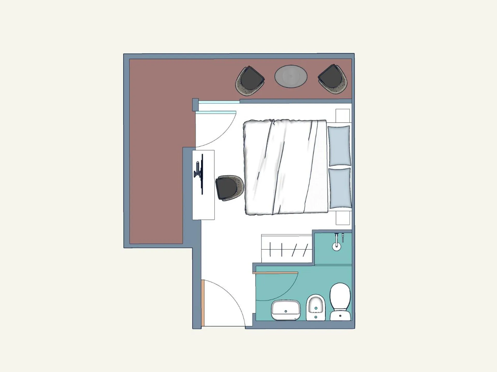 Floor plan in Hotel Al Cigno
