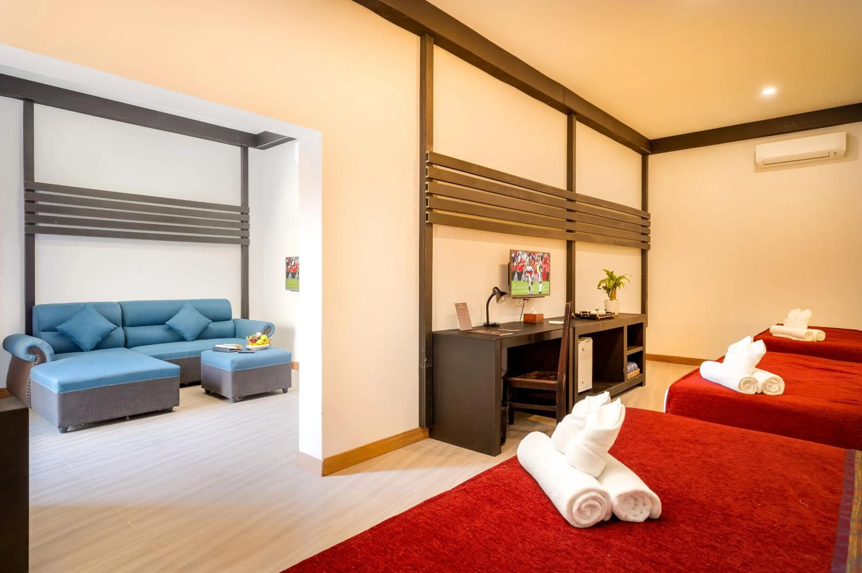 Bedroom, Bed in Reveal Courtyard in Reveal Angkor