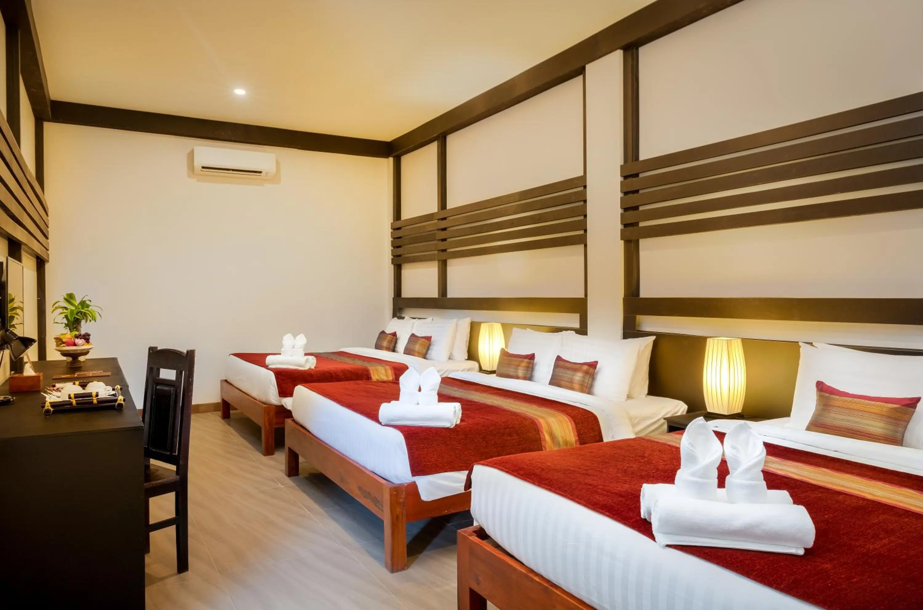 Bedroom, Bed in Reveal Courtyard in Reveal Angkor