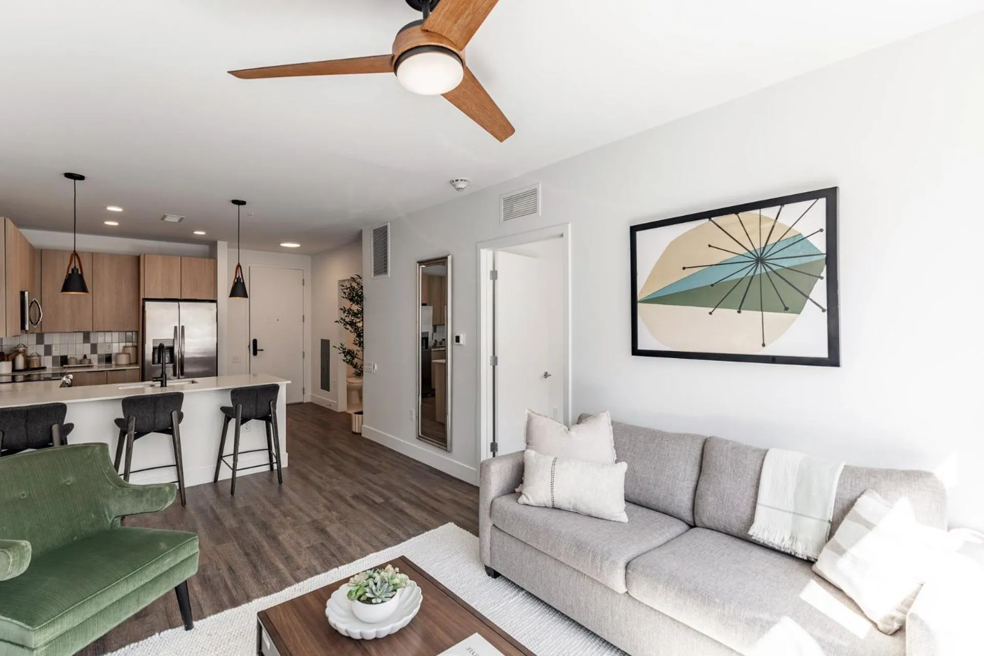 Living room in Anthem House Huntsville MidCity, powered by Placemakr