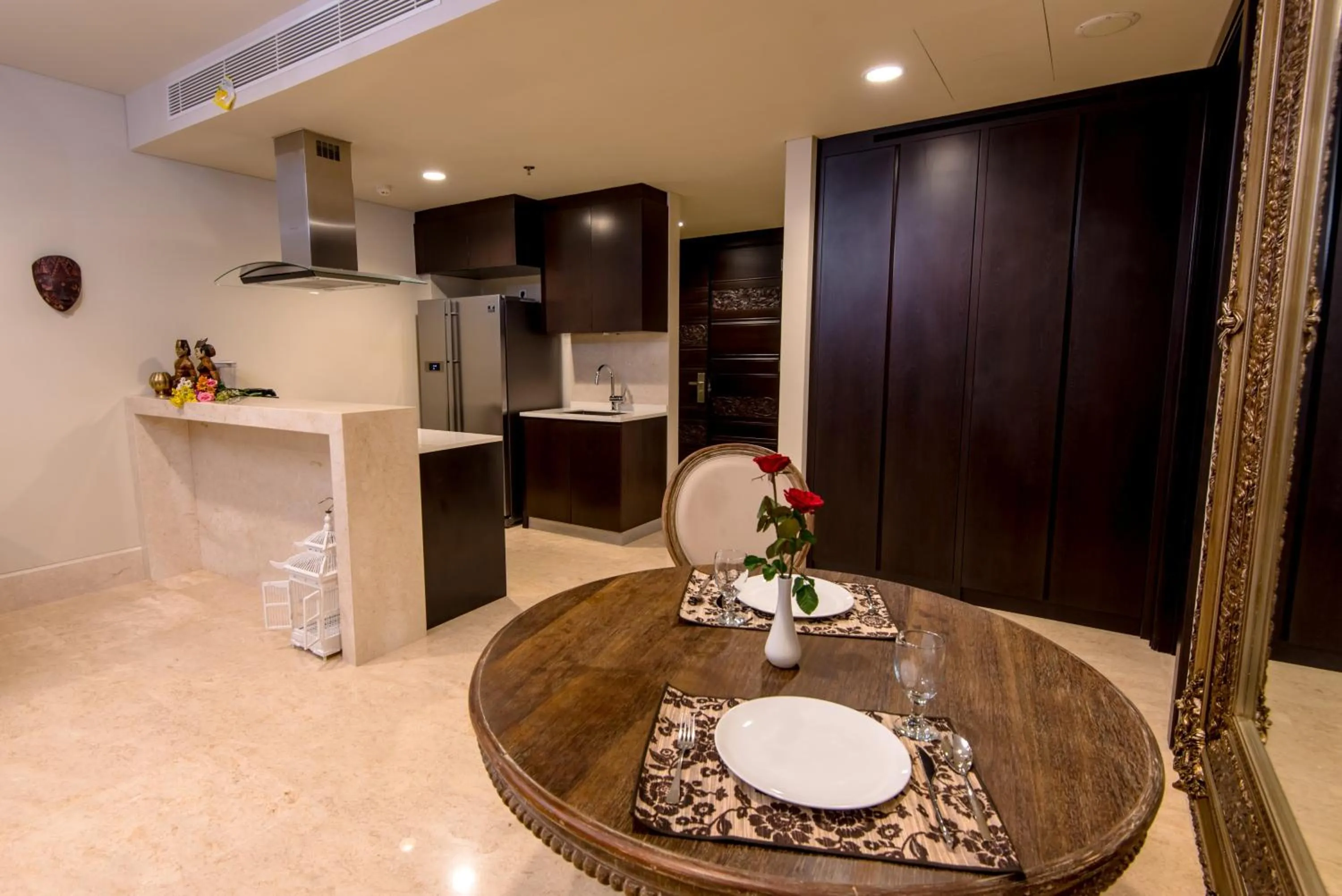 kitchen in Luxury Apartment at AYANA Residences
