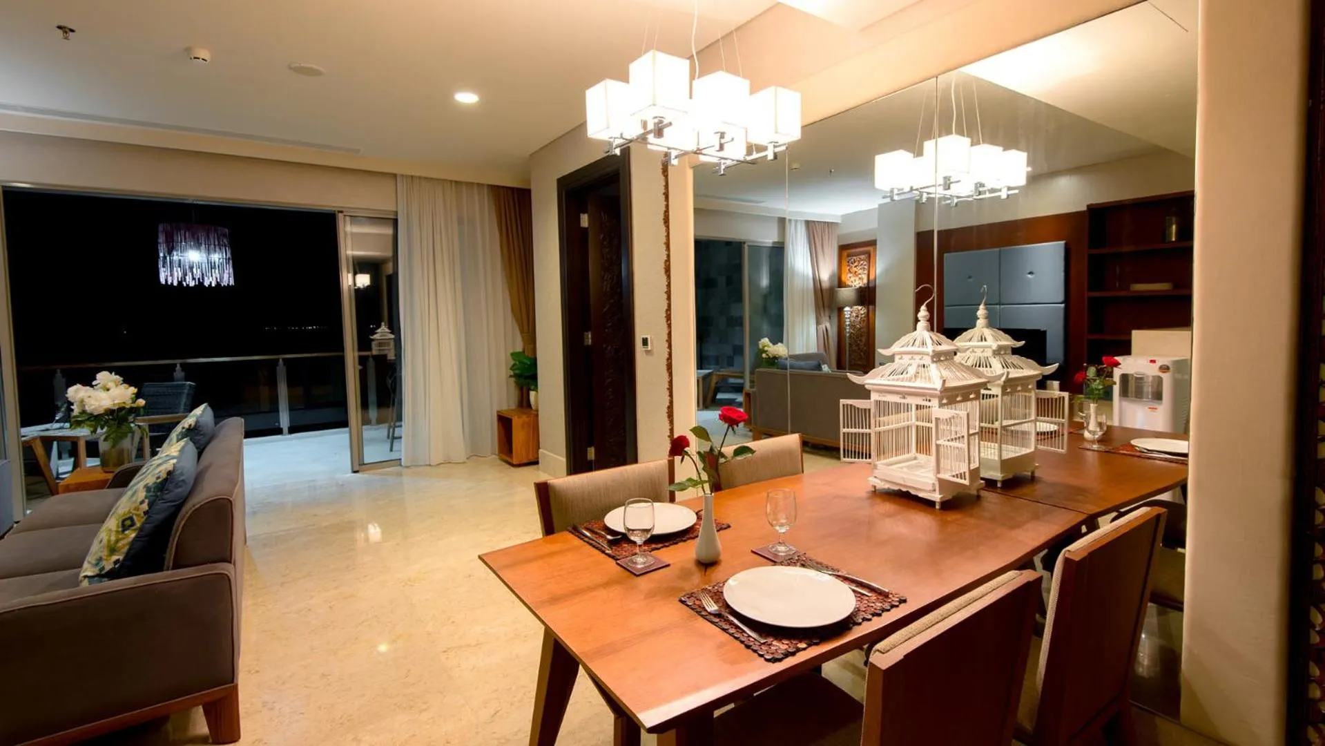 Seating area in Luxury Apartment at AYANA Residences