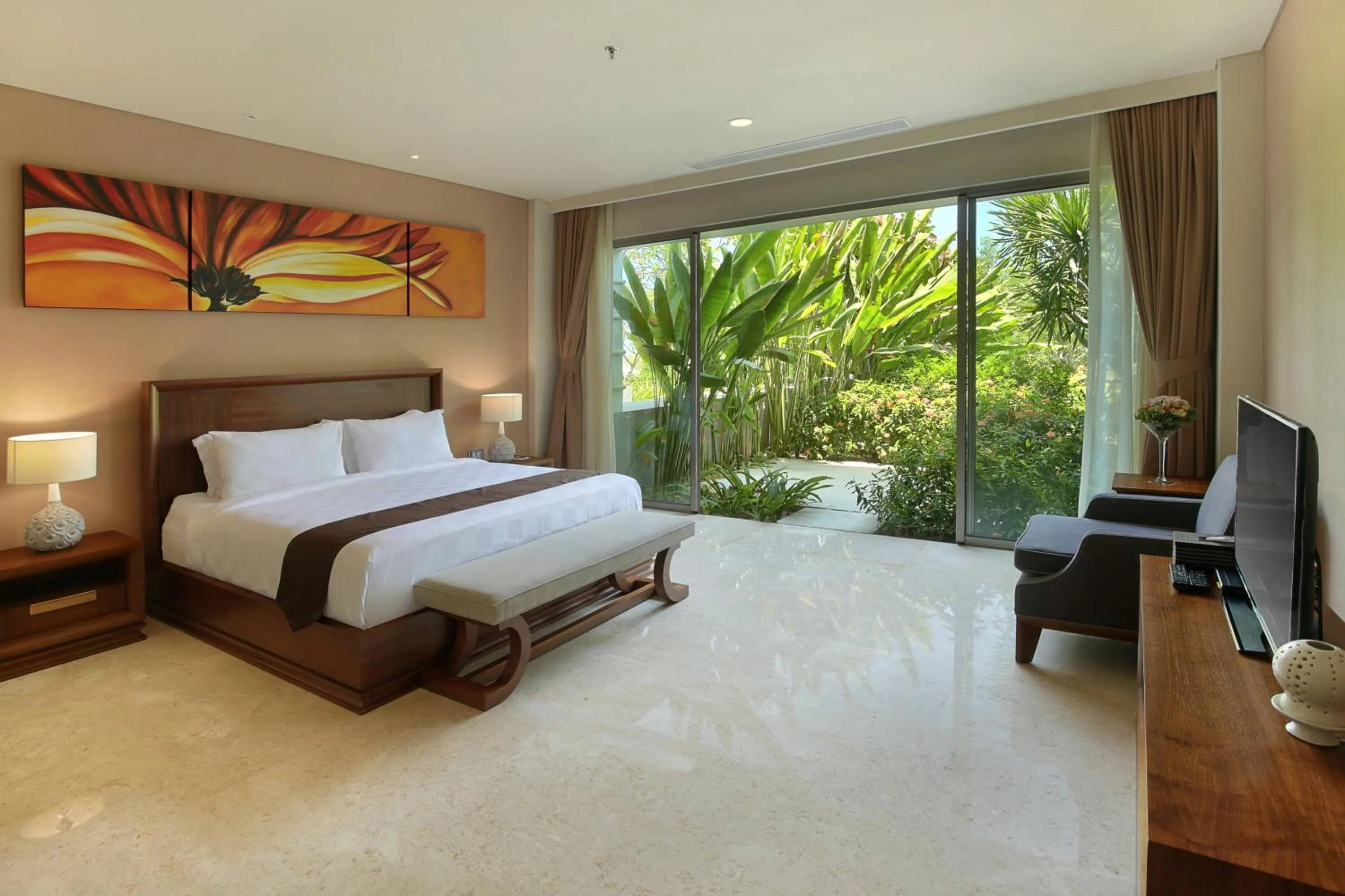 Bed in Luxury Apartment at AYANA Residences