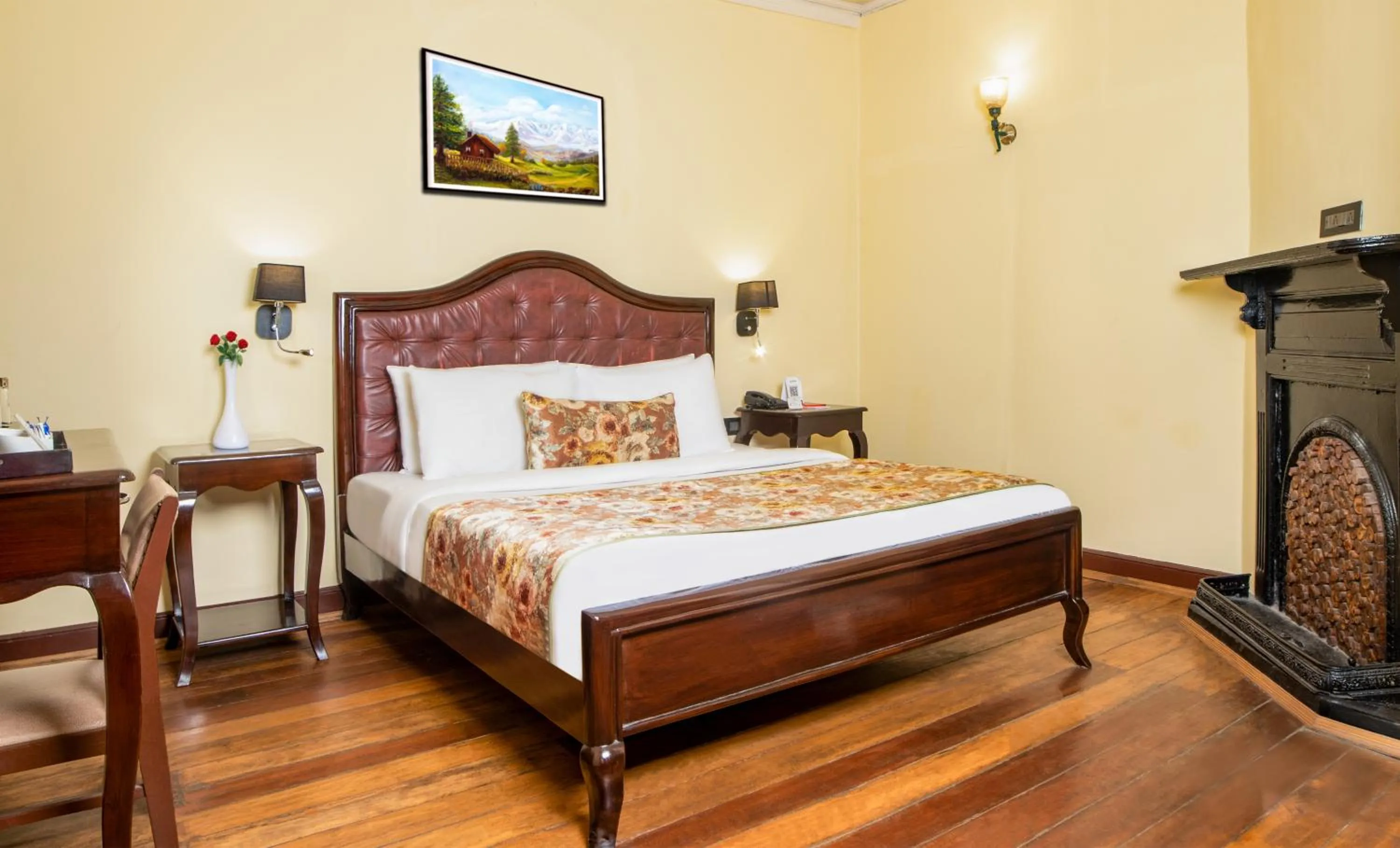 Bed in Summit Swiss Heritage Resort & Spa