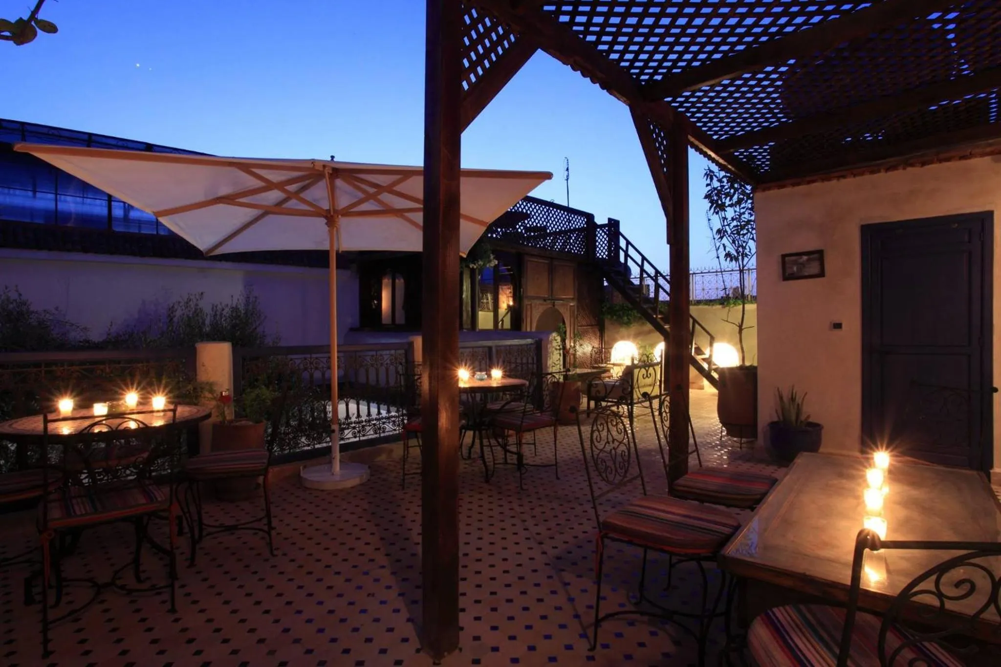 Balcony/Terrace in Riad Alma Mouassine