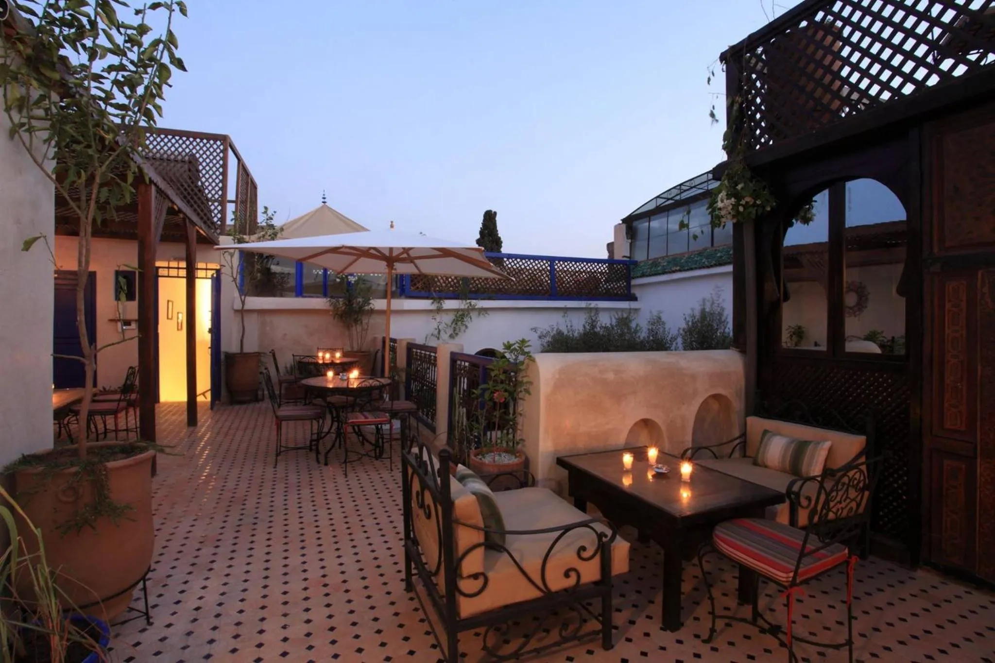 Balcony/Terrace in Riad Alma Mouassine