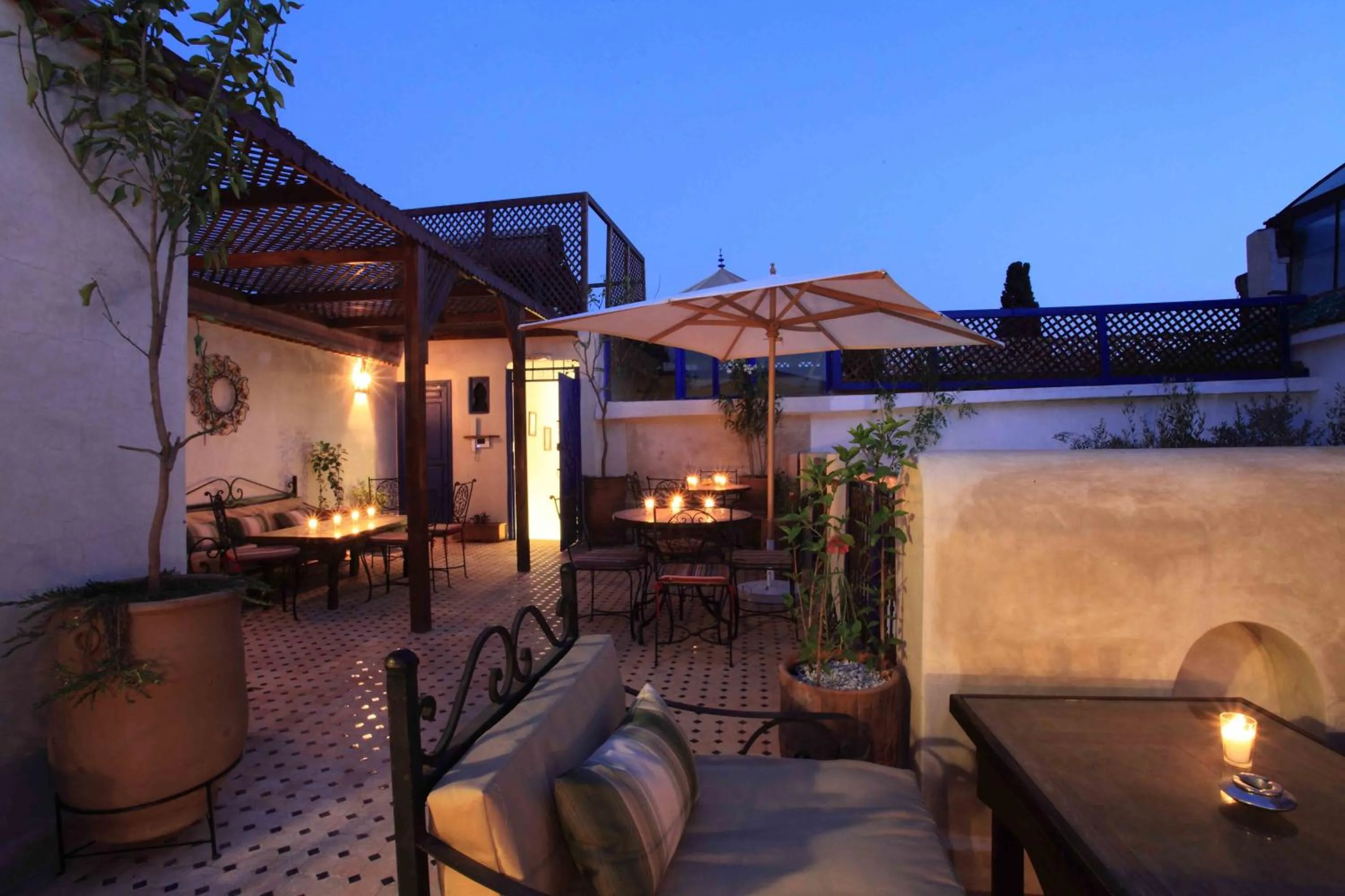 Balcony/Terrace in Riad Alma Mouassine