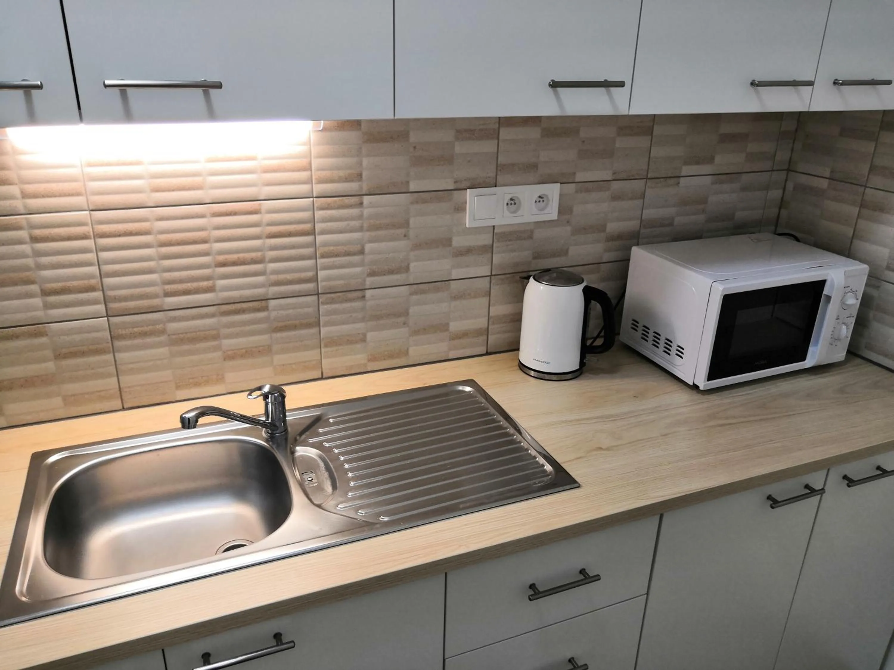 Kitchen or kitchenette in Hotel Marianeum