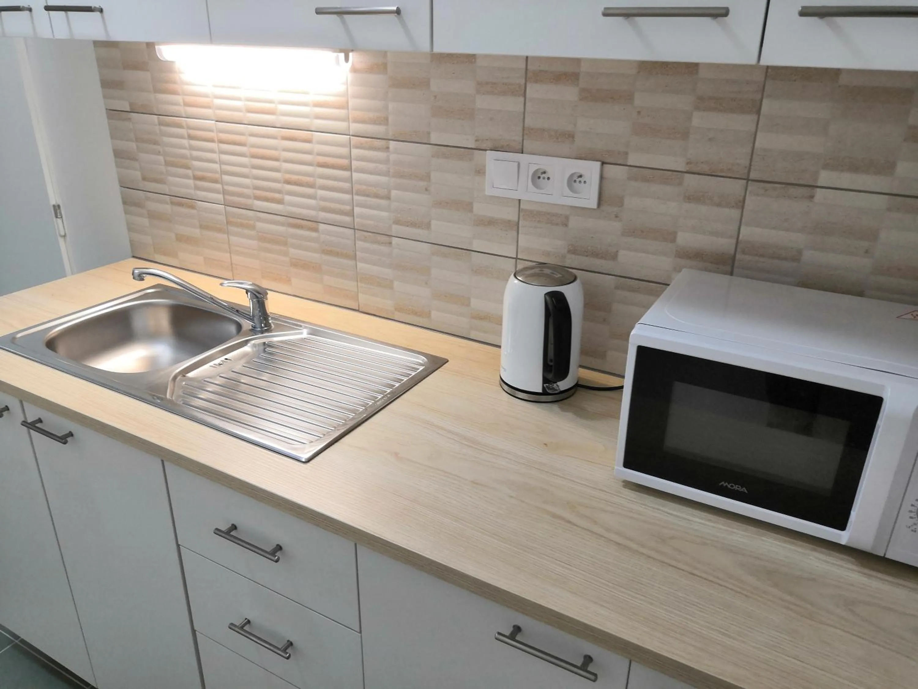 Kitchen or kitchenette in Hotel Marianeum