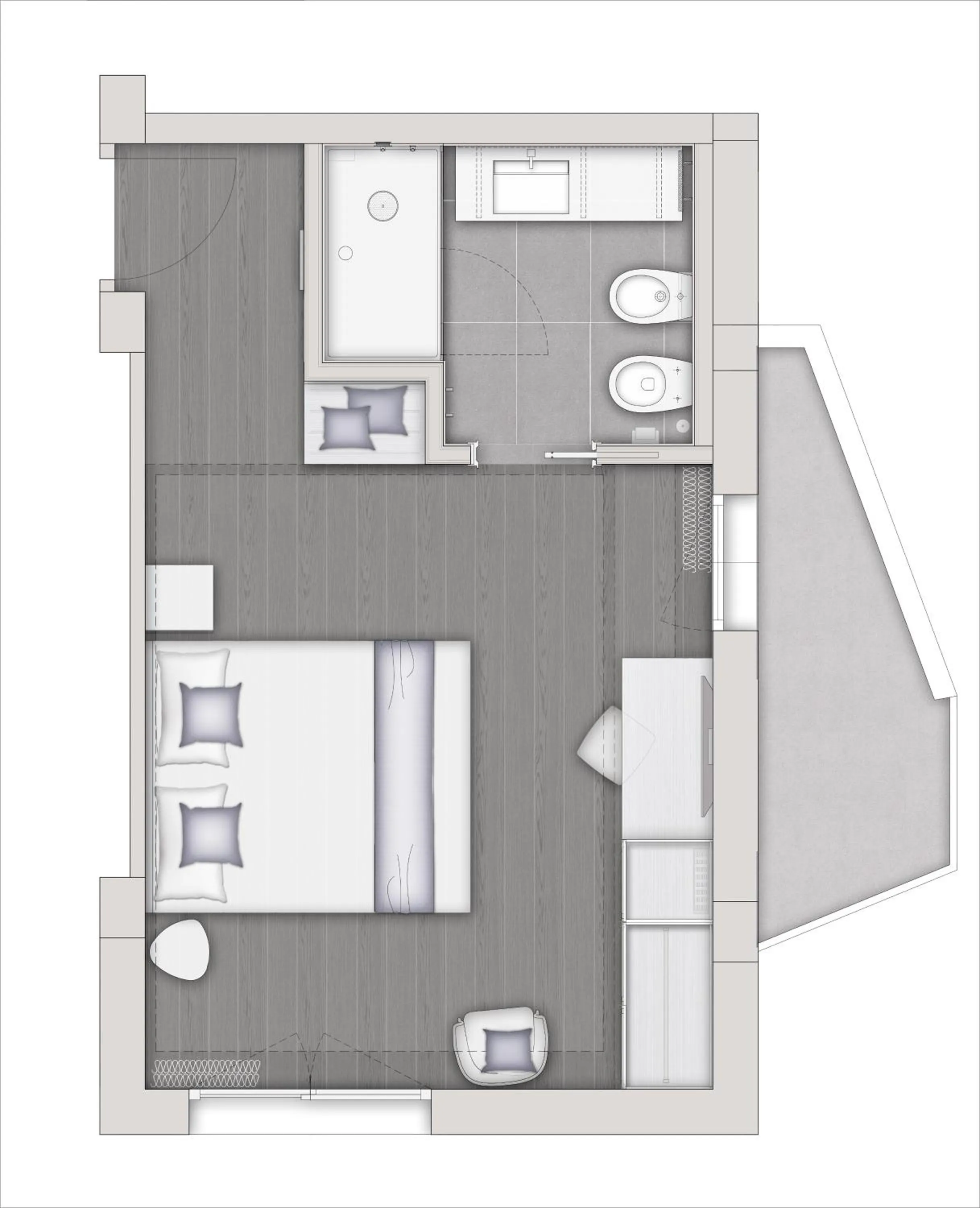 Floor plan in Hotel Orient & Pacific
