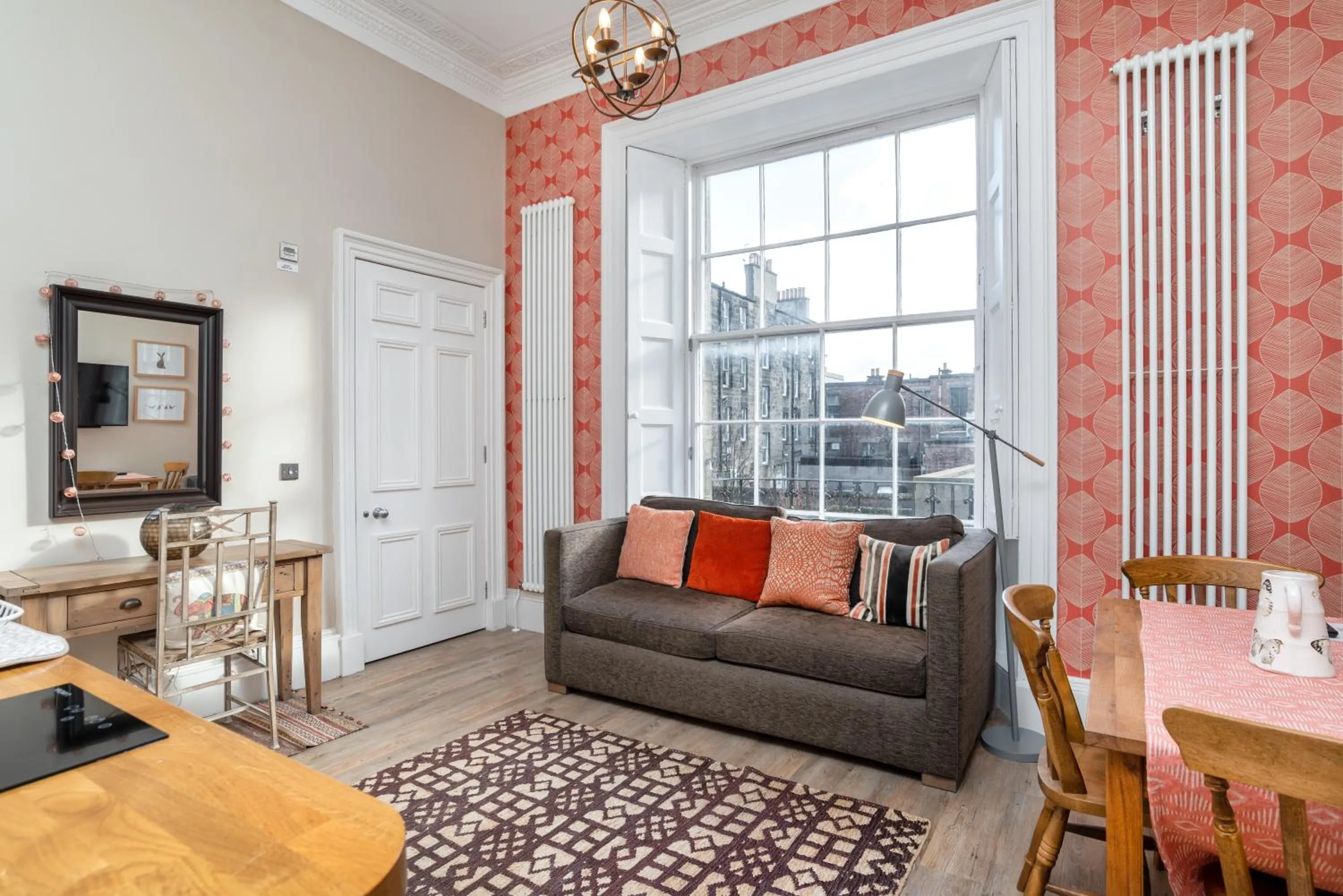 Seating area in Haymarket Apartments