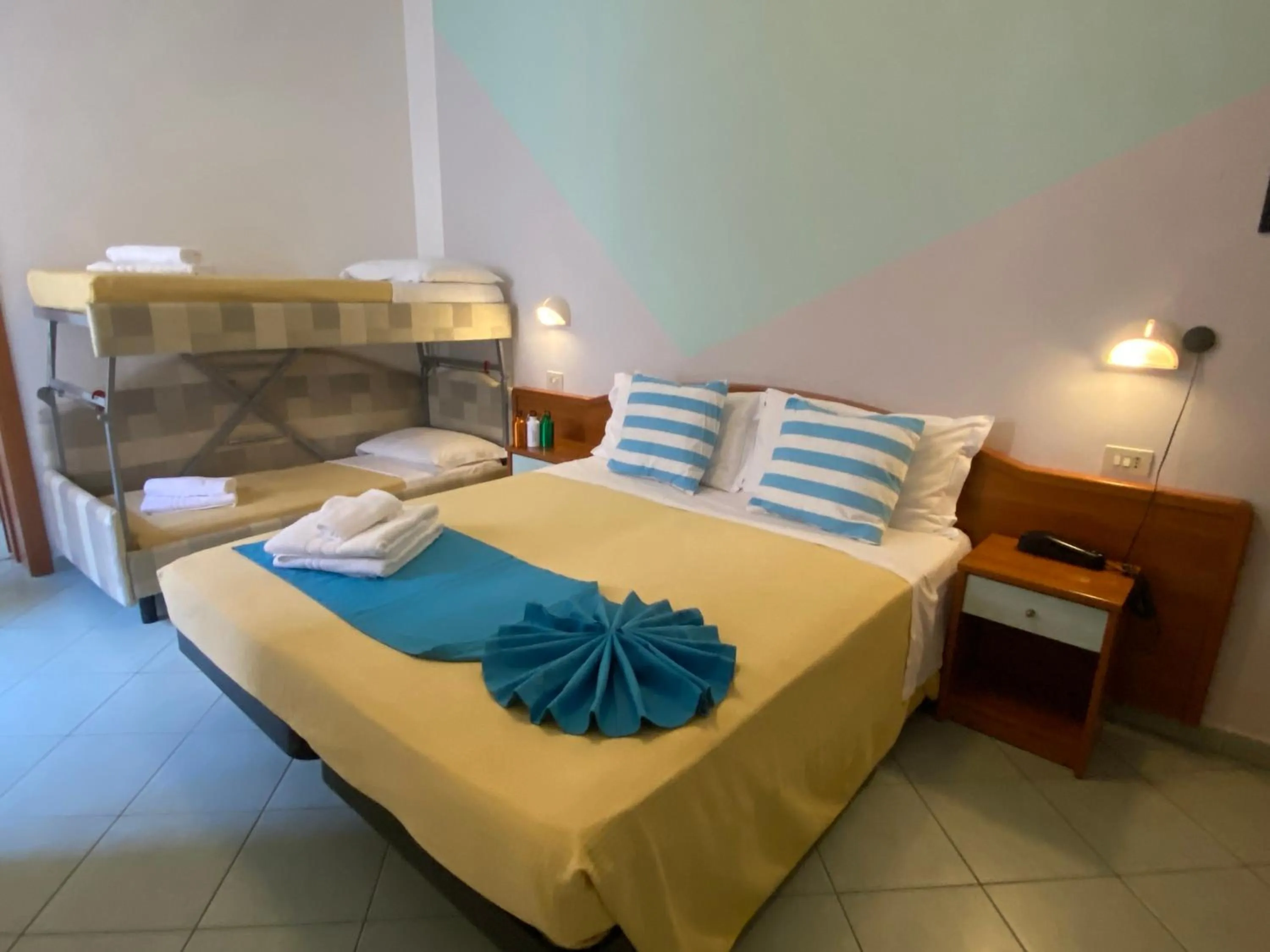 Bed in Hotel Villa Caterina
