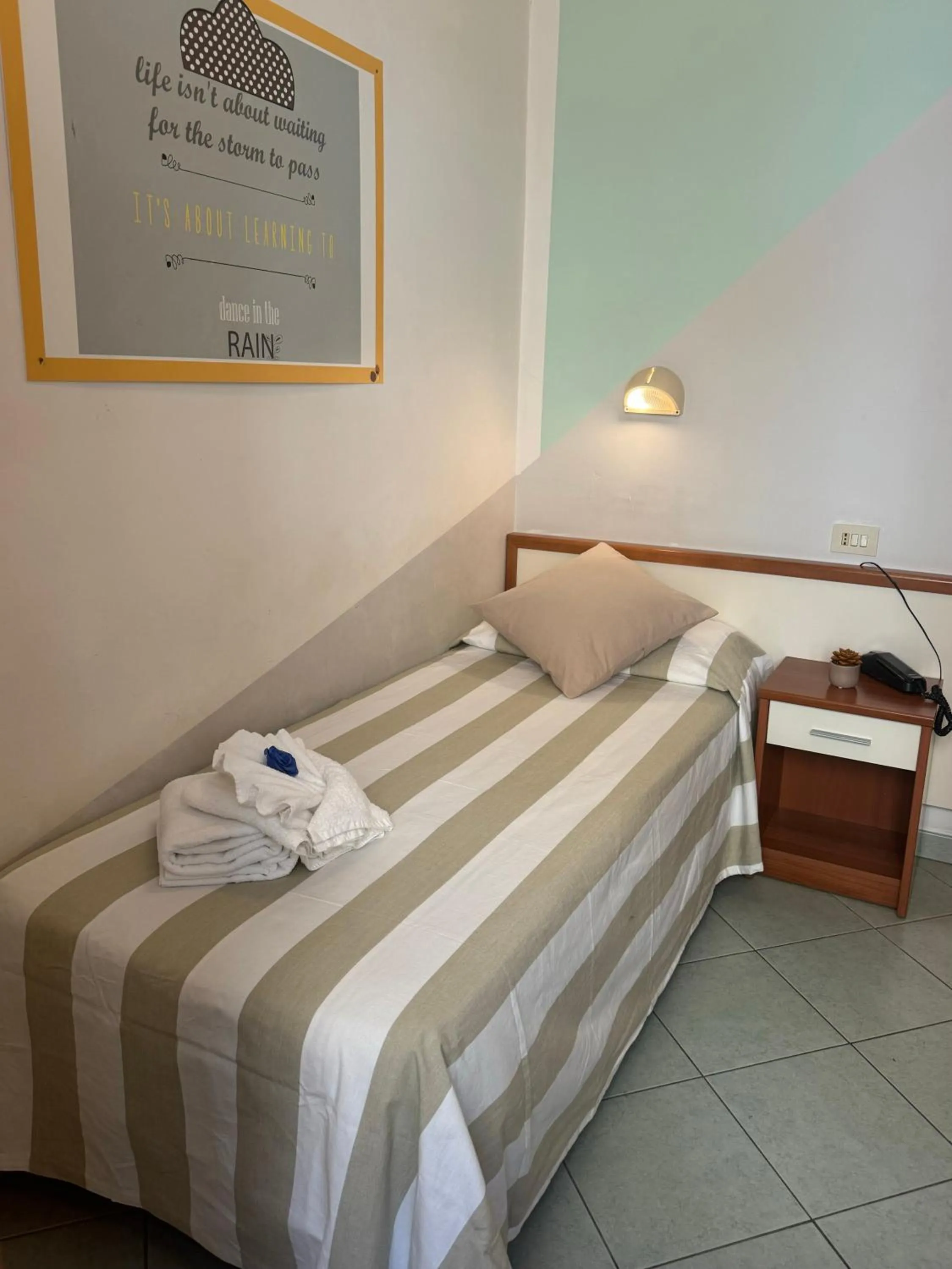 Bed in Hotel Villa Caterina