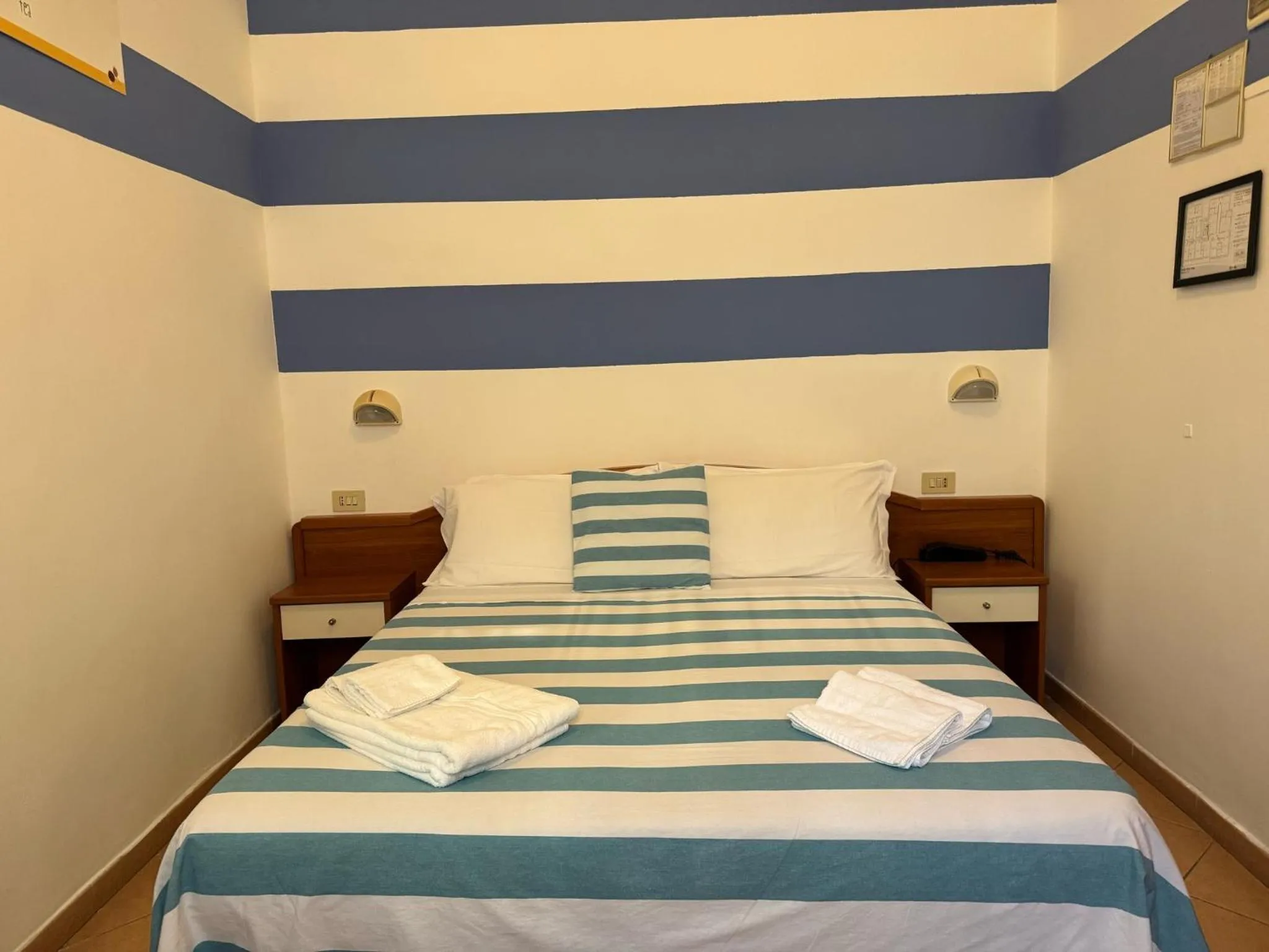 Bed in Hotel Villa Caterina