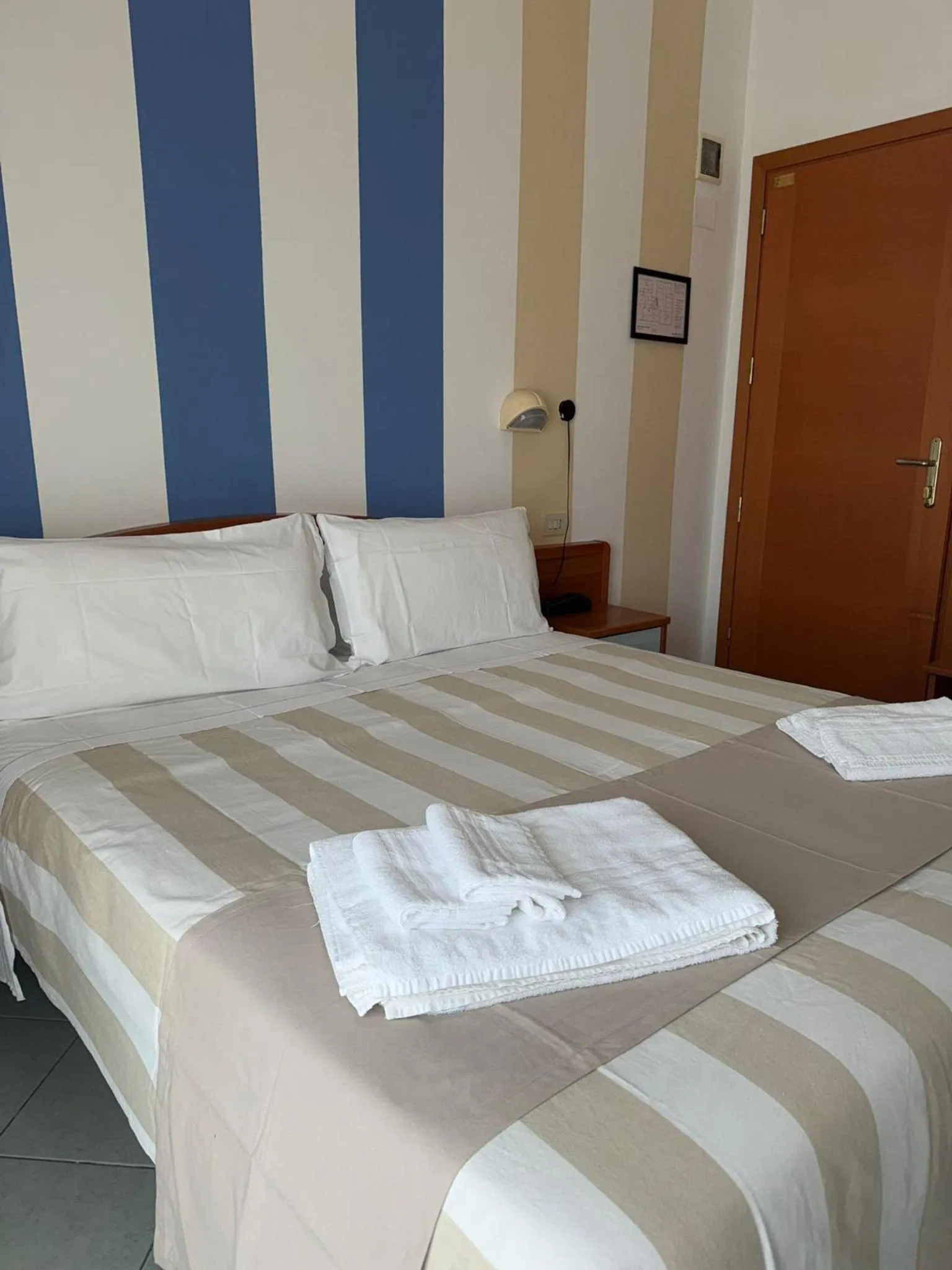 Bed in Hotel Villa Caterina