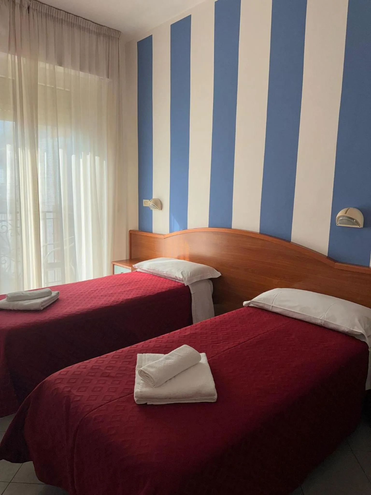 Bed in Hotel Villa Caterina