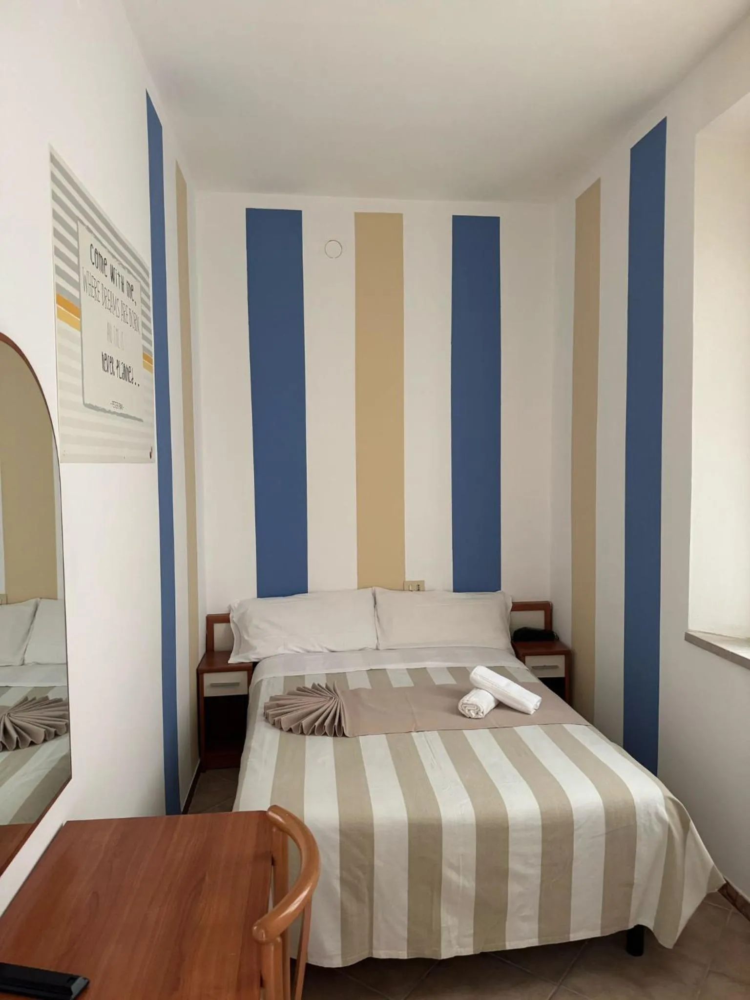 Bed in Hotel Villa Caterina