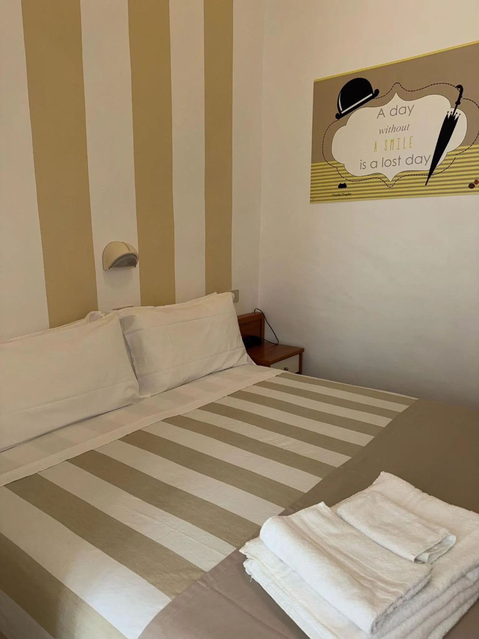 Bed in Hotel Villa Caterina