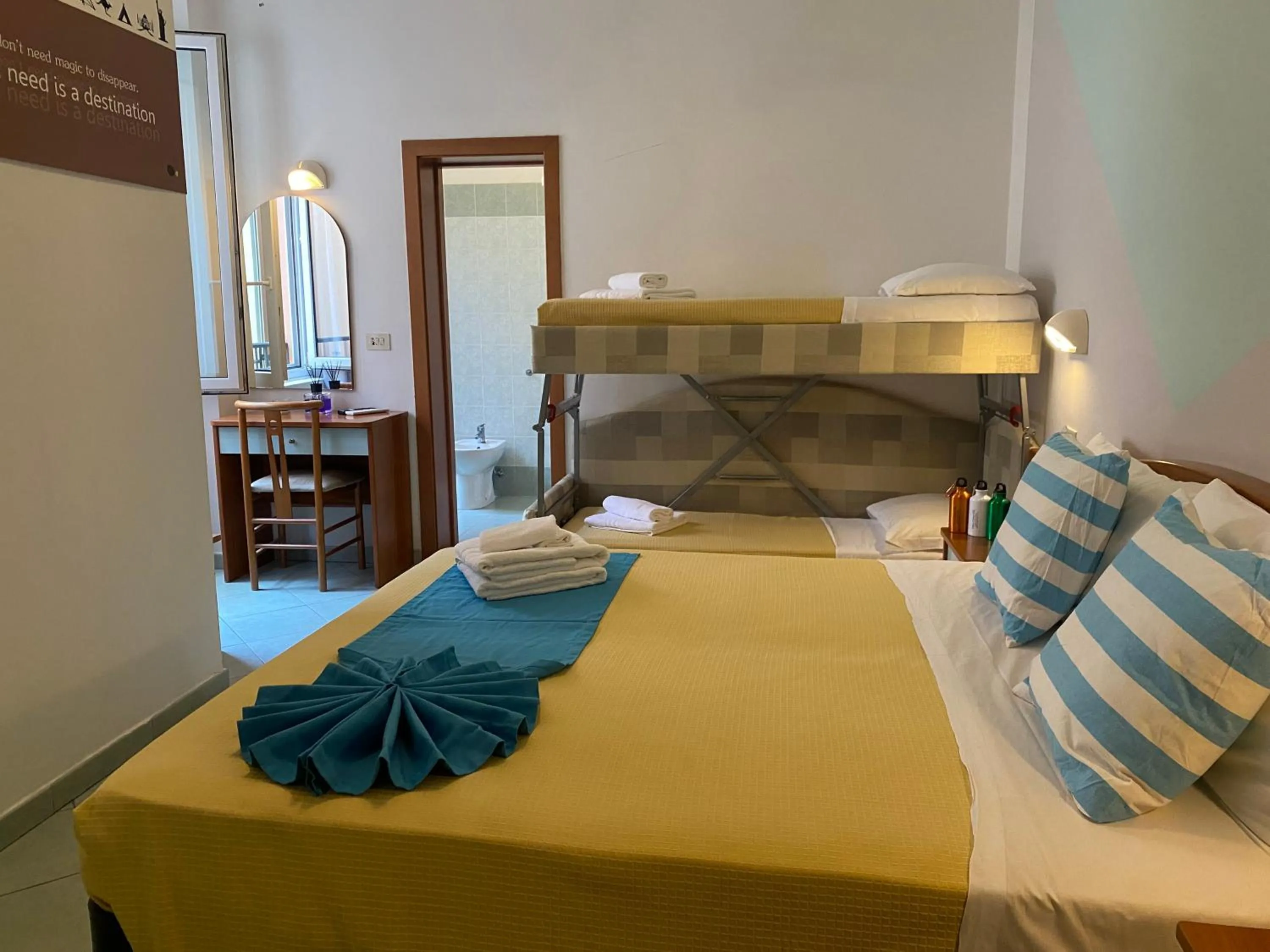 Bed in Hotel Villa Caterina
