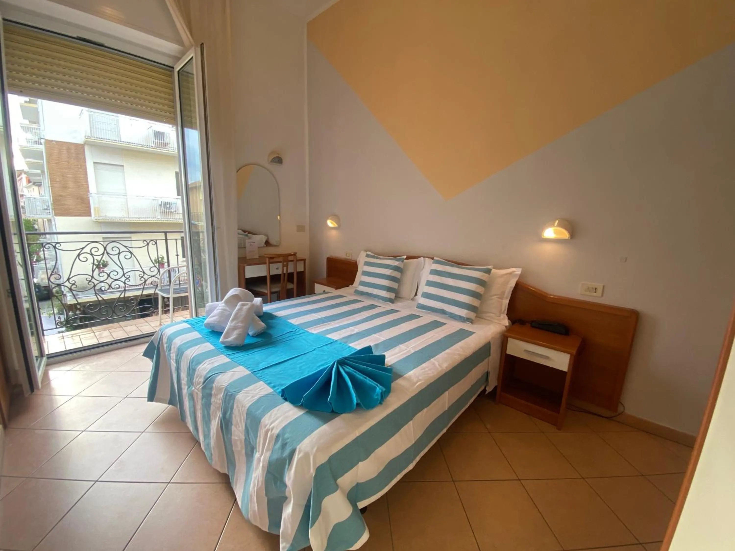 Bed in Hotel Villa Caterina