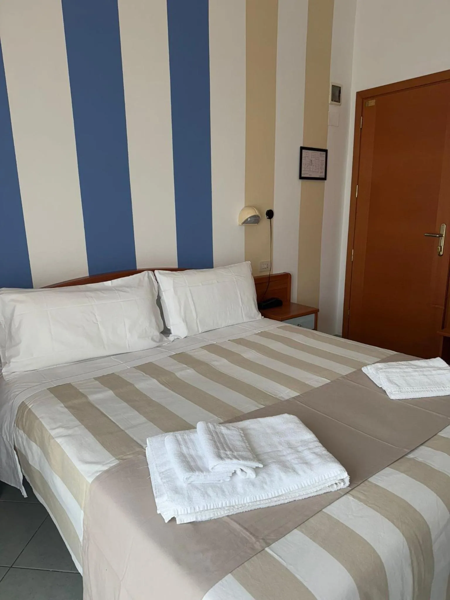 Bed in Hotel Villa Caterina