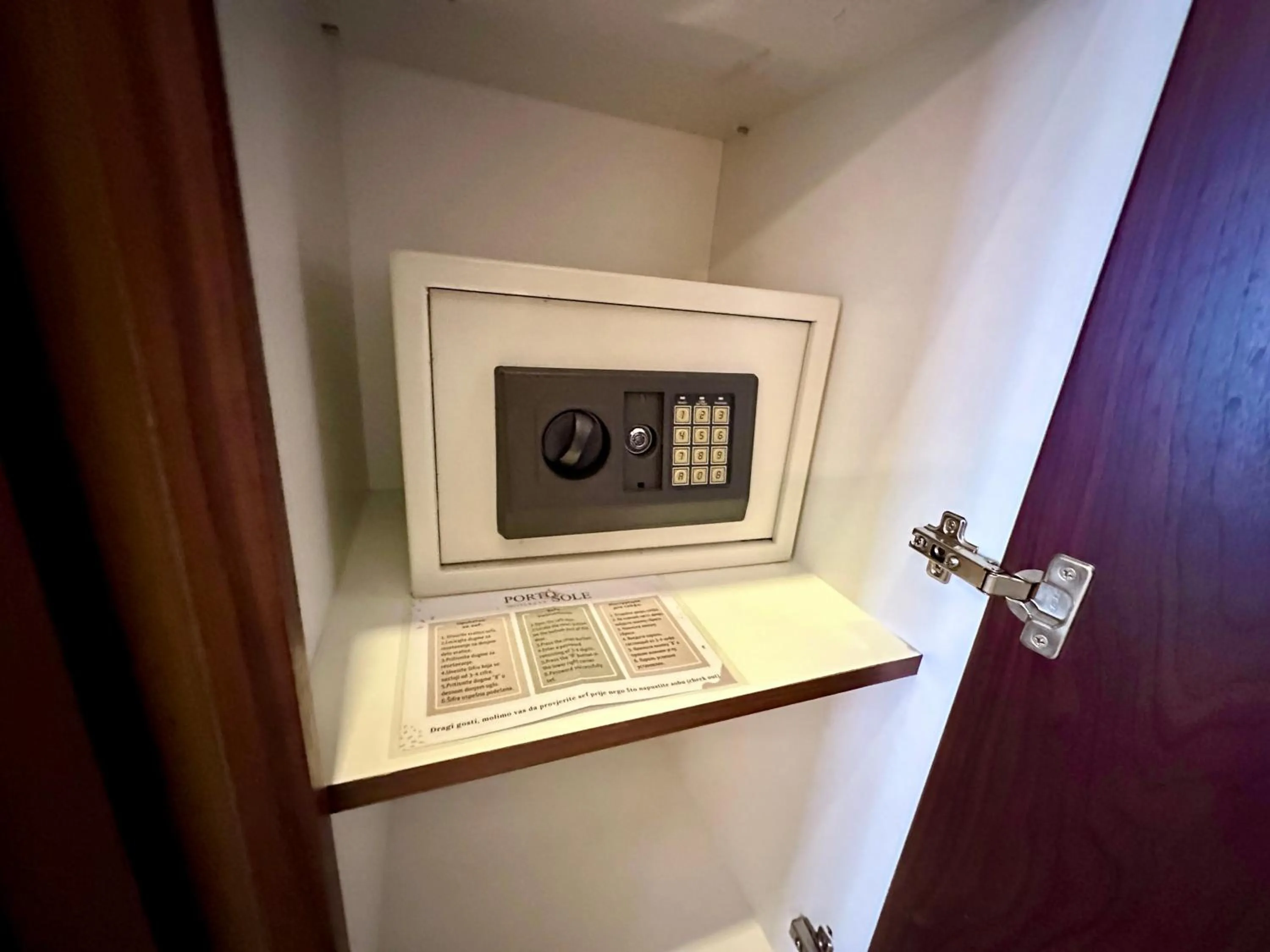 safe in Hotel Porto Sole