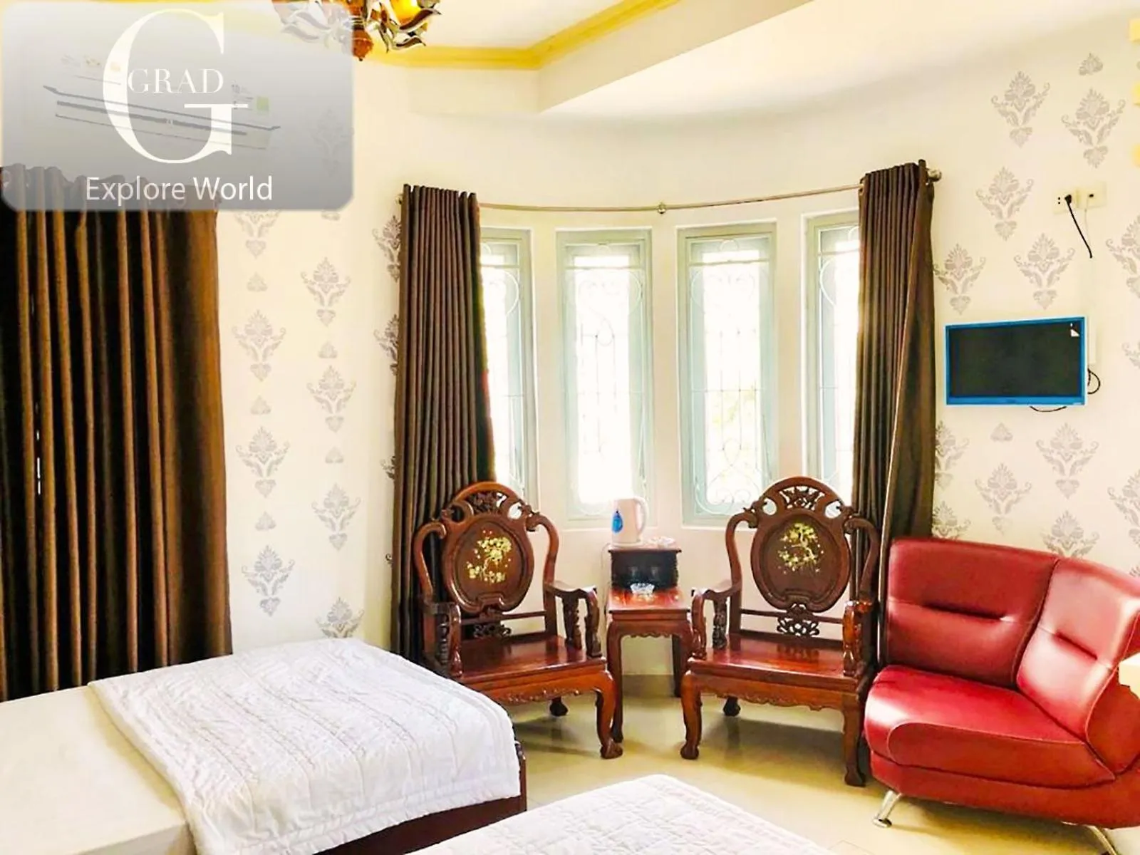 Bed in Hong Tam Hotel