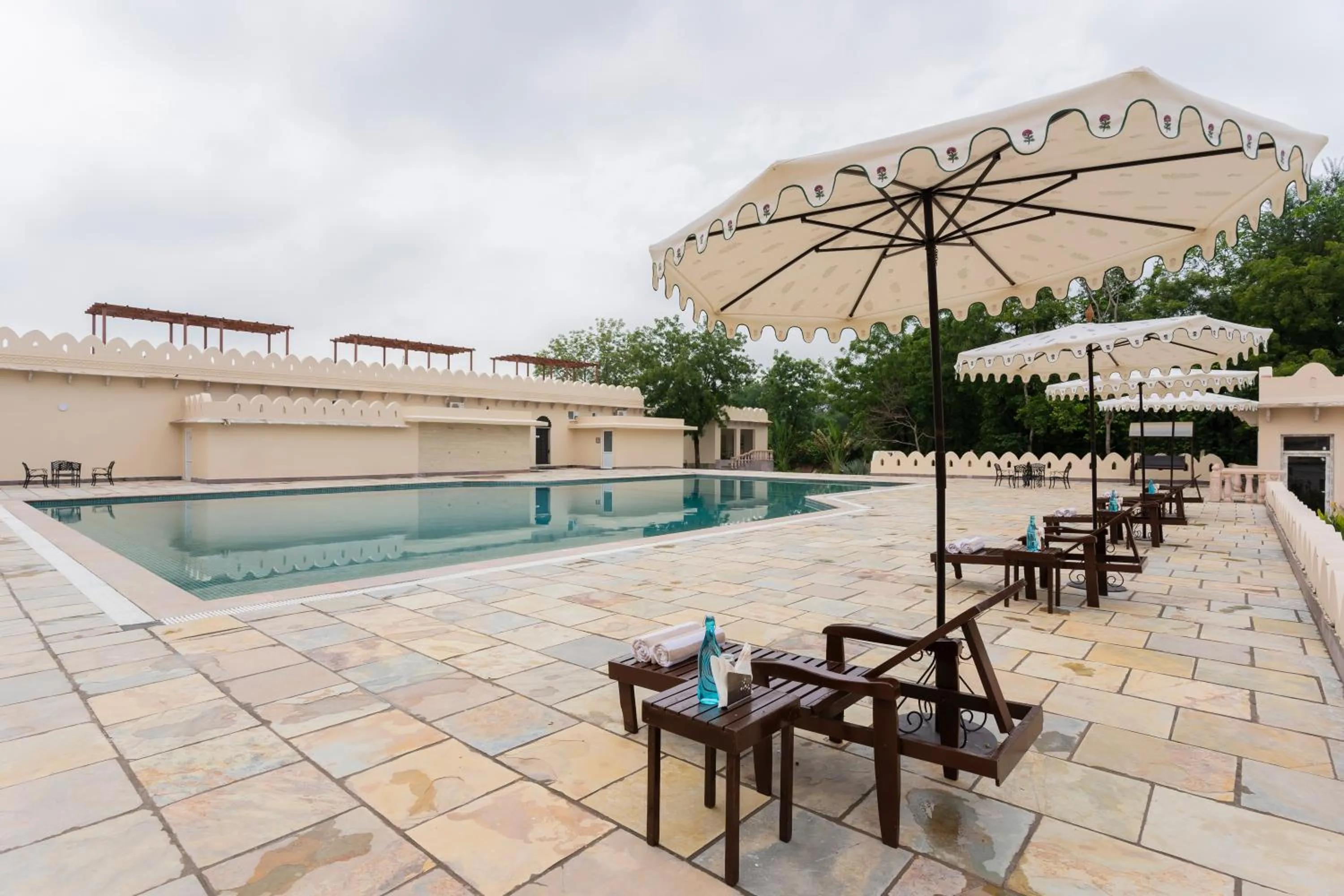 Swimming pool in Kesar Bagh Palace Chittorgarh
